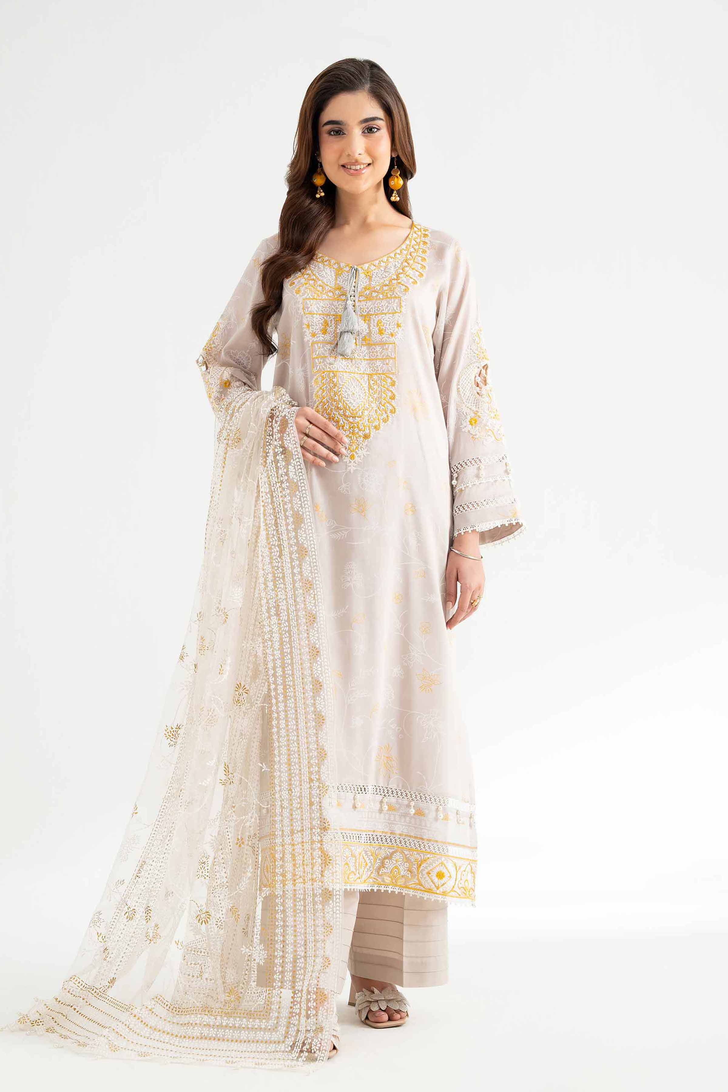 3 Piece -  Paste Printed Suit - 42501852 for Women - Unstitched Collection | Nishat | Shop Online