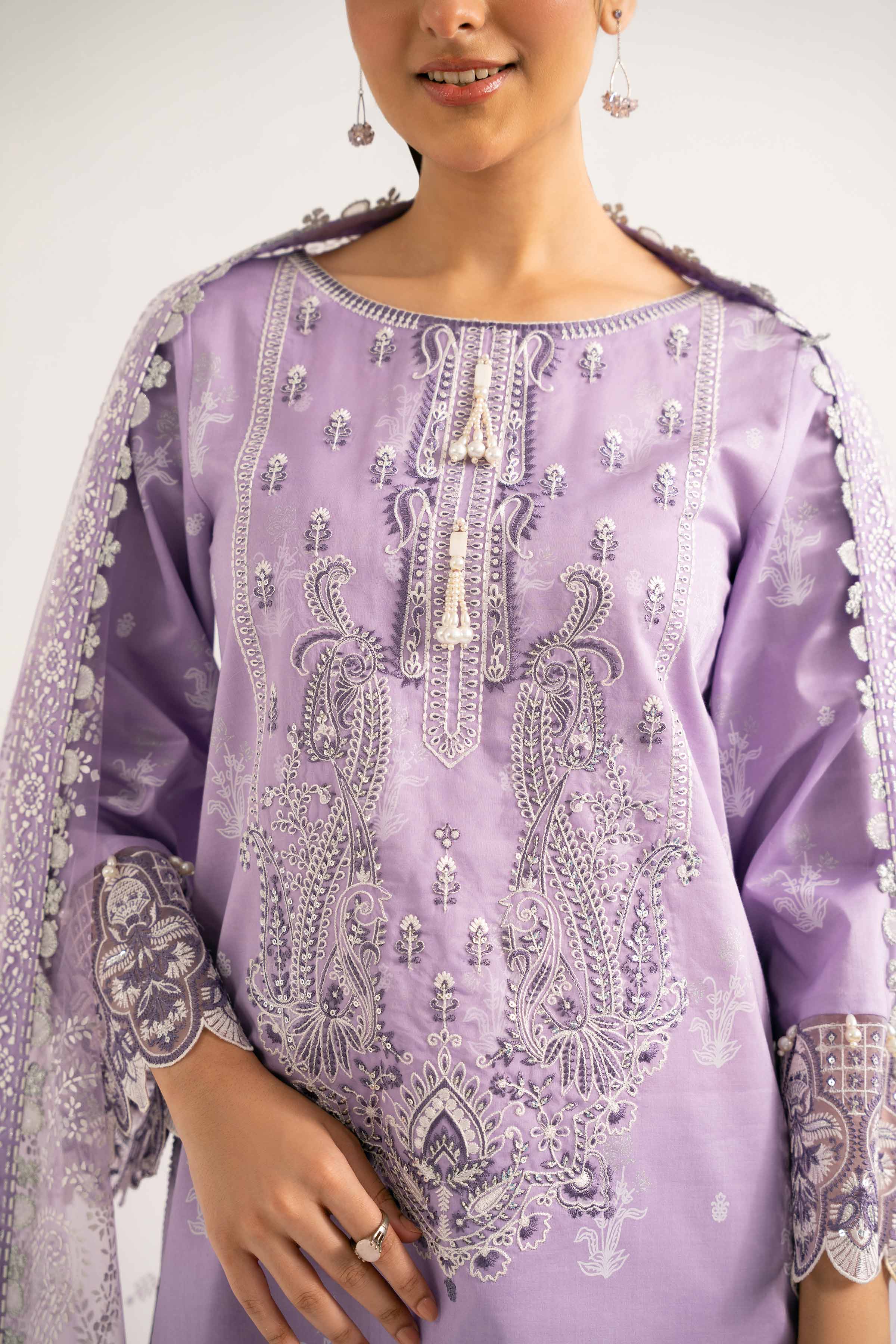 3 Piece -  Paste Printed Suit - 42501854 for Women - Unstitched Collection | Nishat | Shop Online