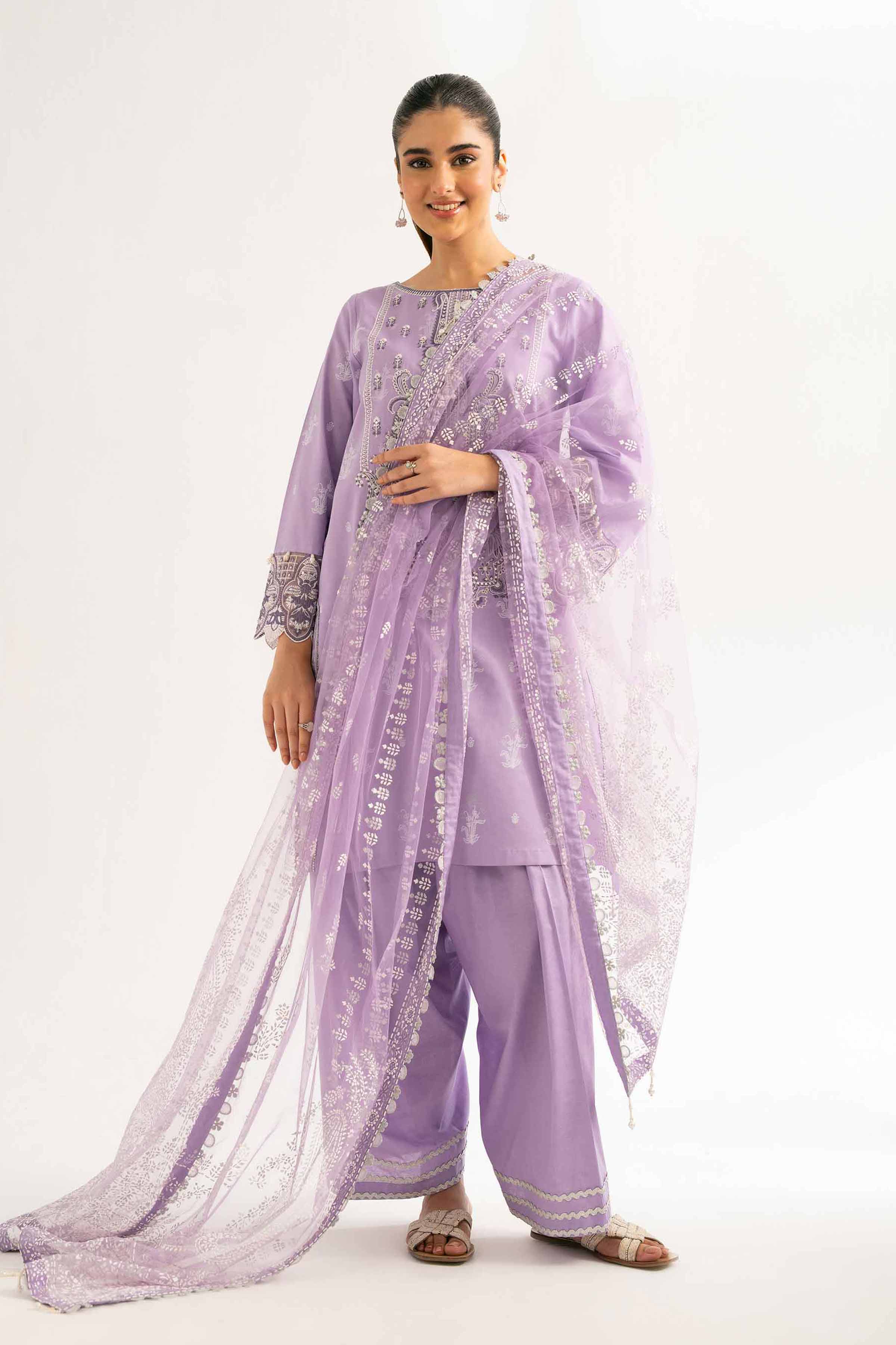 3 Piece -  Paste Printed Suit - 42501854 for Women - Unstitched Collection | Nishat | Shop Online