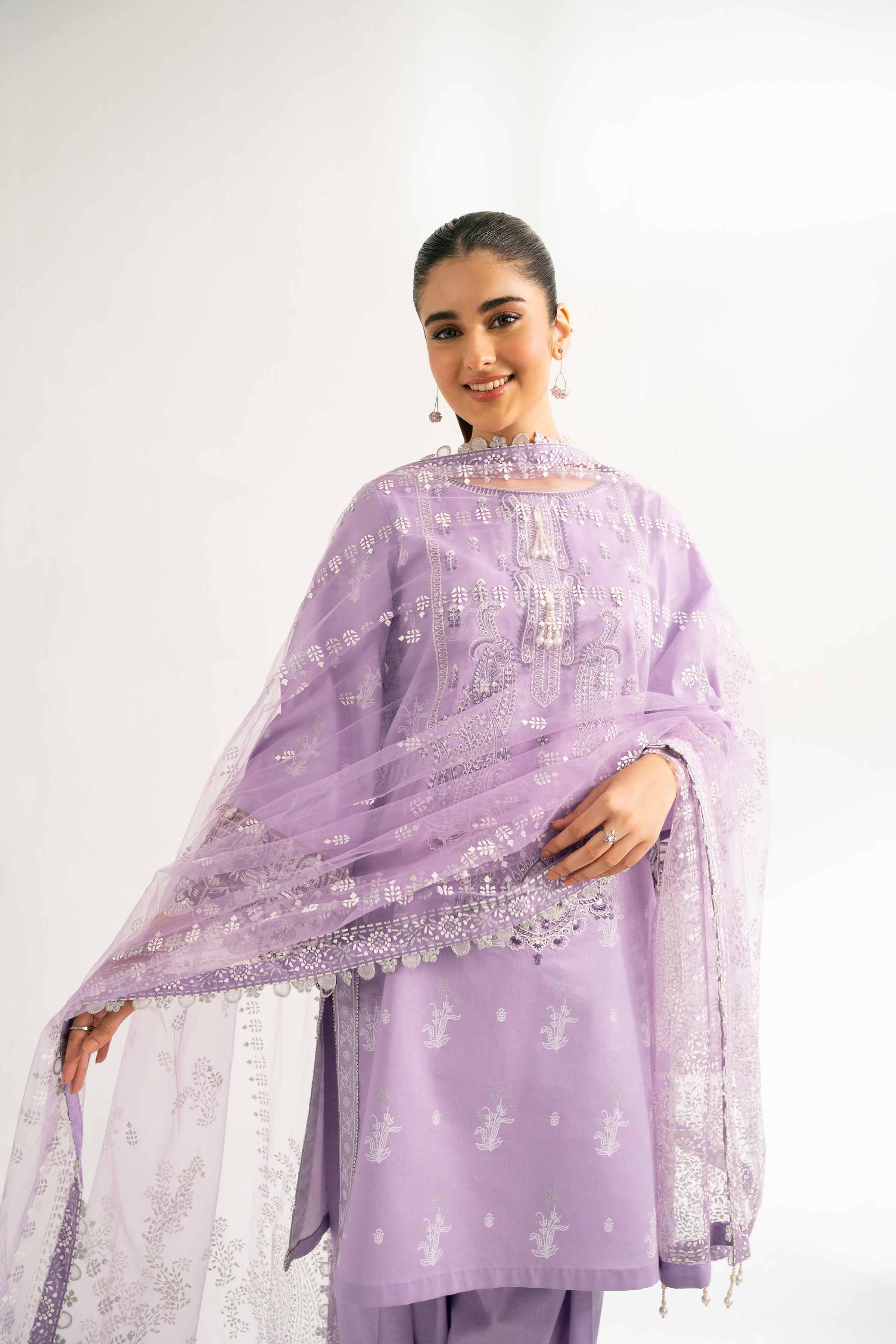 3 Piece -  Paste Printed Suit - 42501854 for Women - Unstitched Collection | Nishat | Shop Online