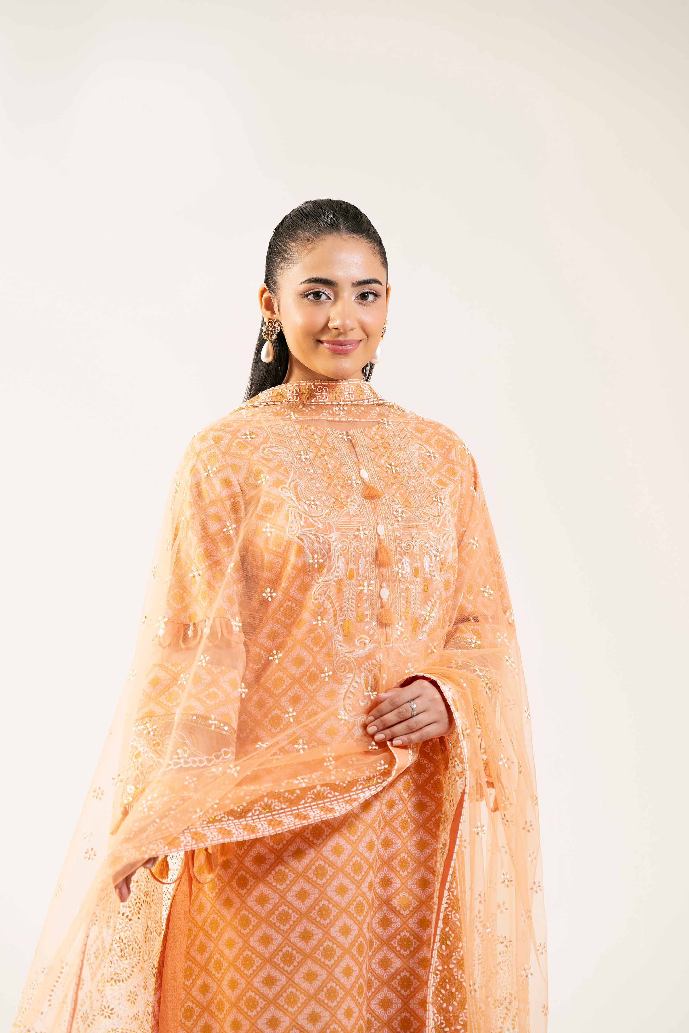 3 Piece -  Paste Printed Suit - 42501856 for Women - Unstitched Collection | Nishat | Shop Online