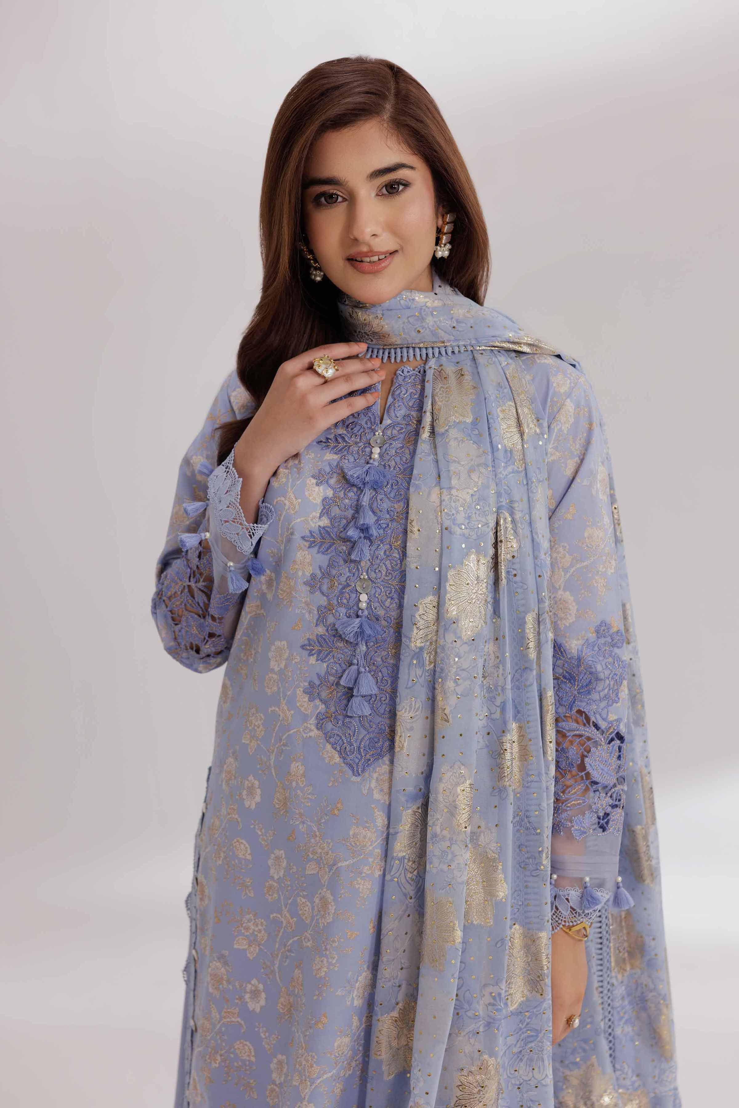 3 Piece - Digital Printed Embroidered Suit - 42501864 for Women - Unstitched Collection | Nishat | Shop Online