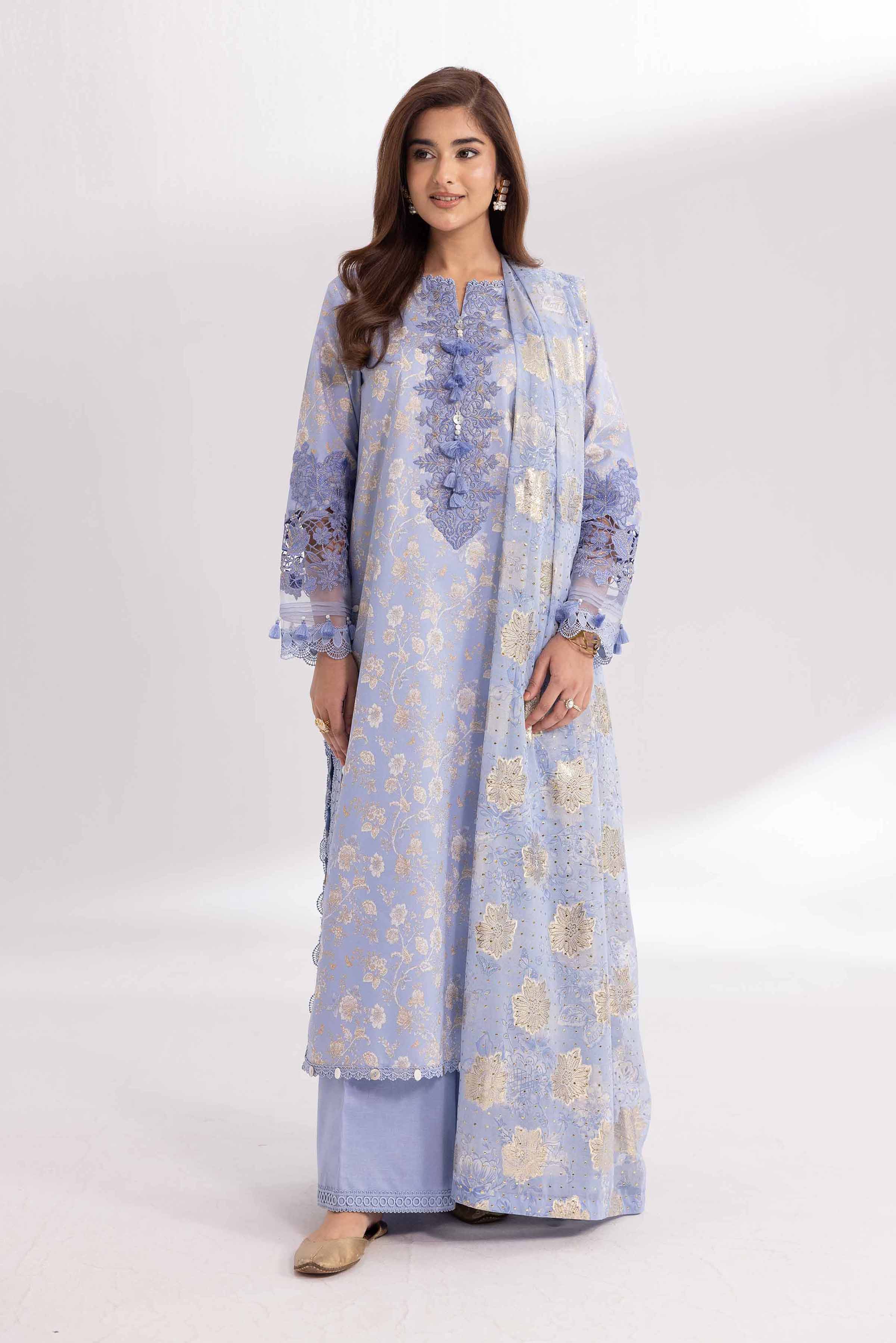 3 Piece - Digital Printed Embroidered Suit - 42501864 for Women - Unstitched Collection | Nishat | Shop Online