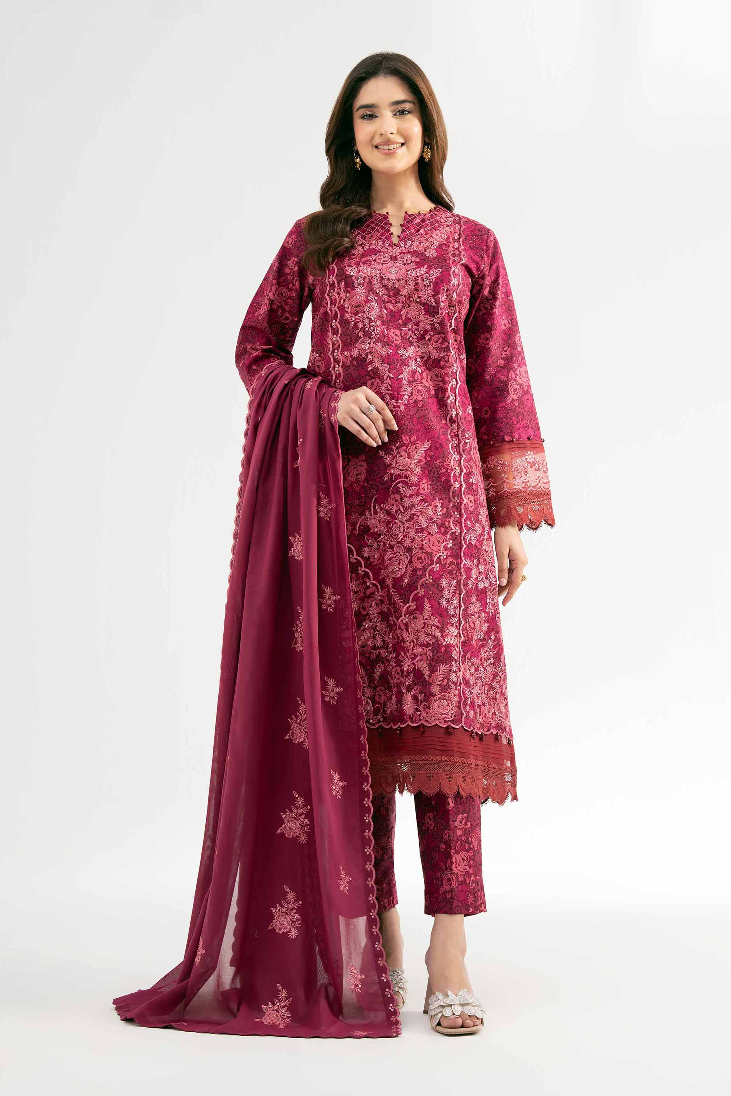 3 Piece - Printed Embroidered Suit - 42501870 for Women - Unstitched Collection | Nishat | Shop Online