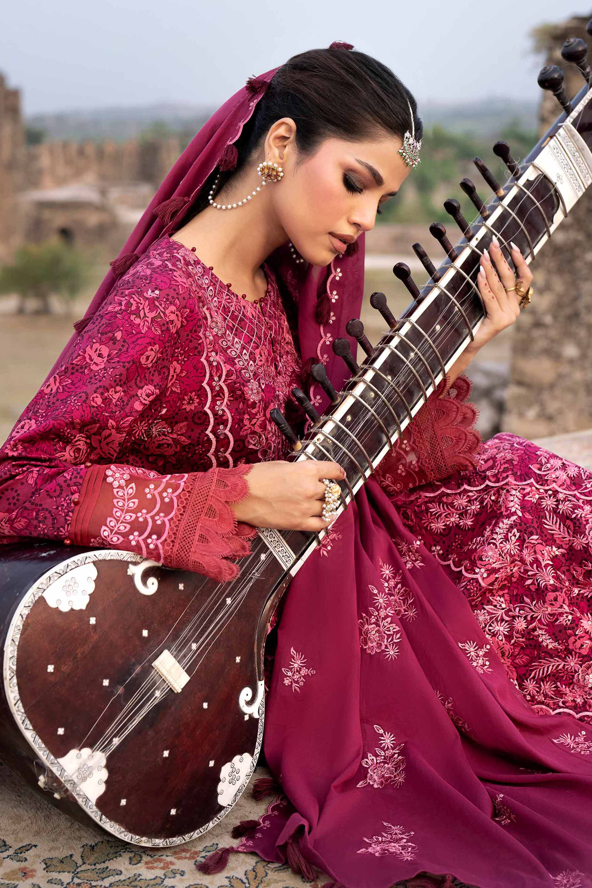 3 Piece - Printed Embroidered Suit - 42501870 for Women - Unstitched Collection | Nishat | Shop Online