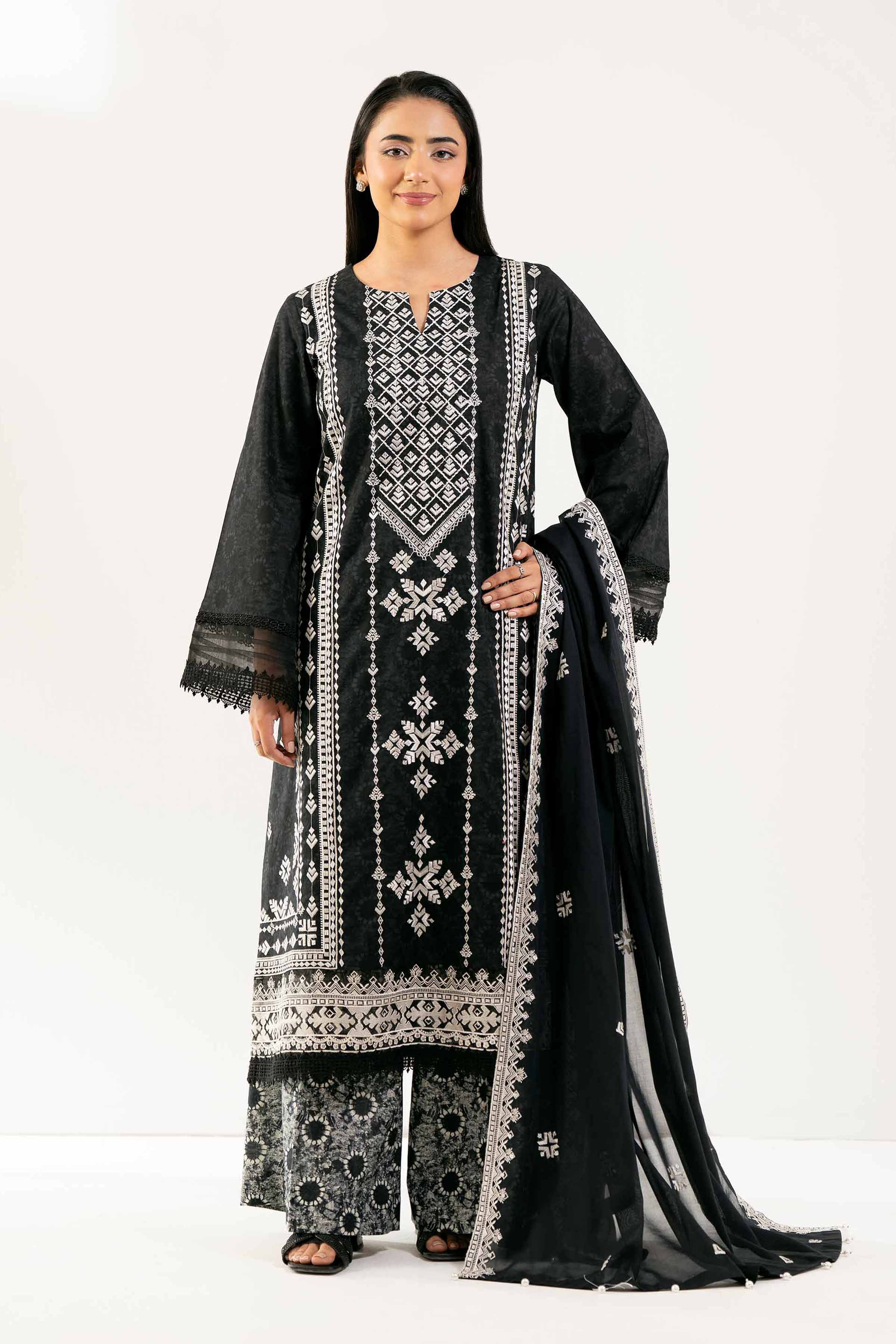 3 Piece - Printed Embroidered Suit - 42501872 for Women - Unstitched Collection | Nishat | Shop Online
