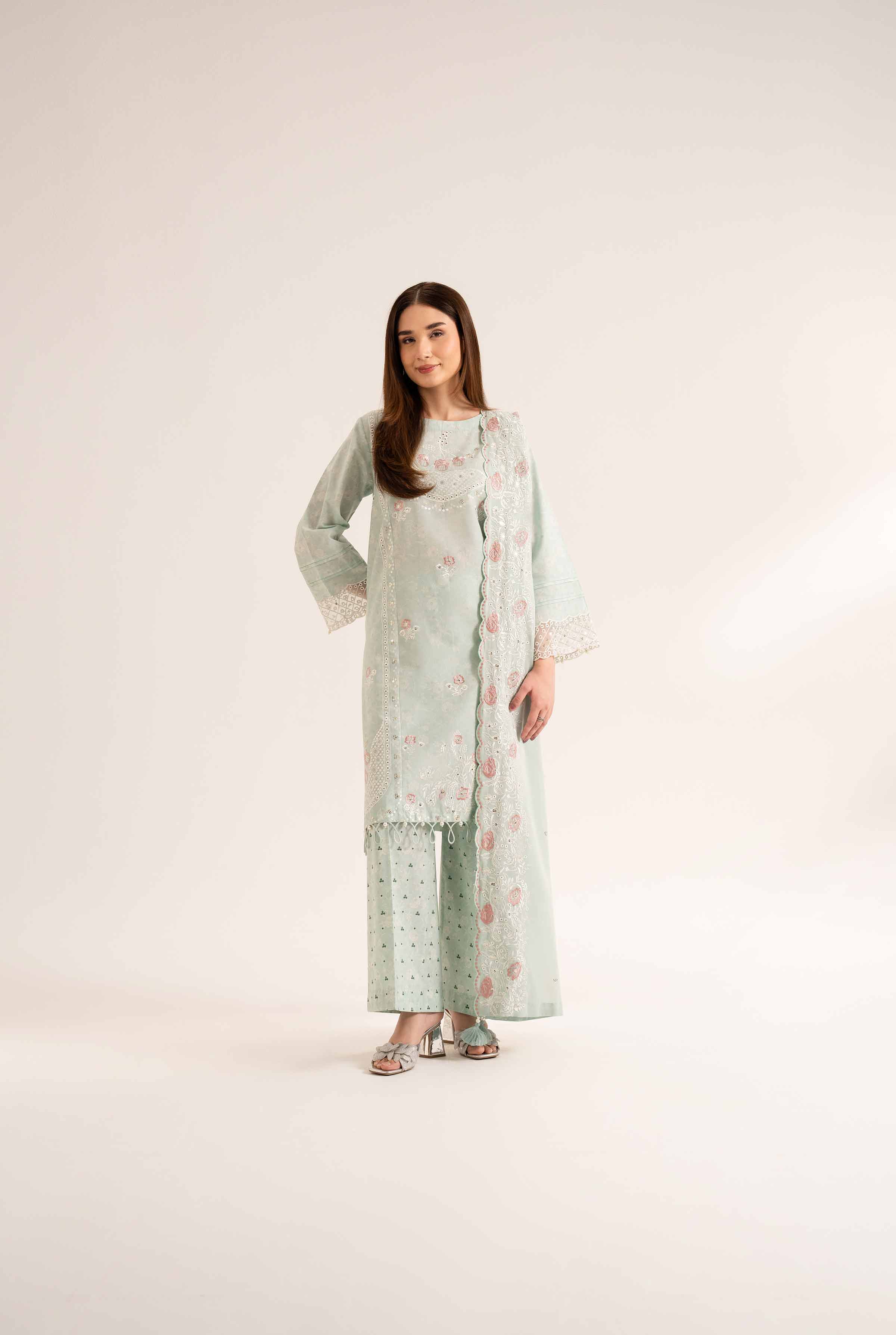 3 Piece - Printed Embroidered Suit - 42501873 for Women - Unstitched Collection | Nishat | Shop Online