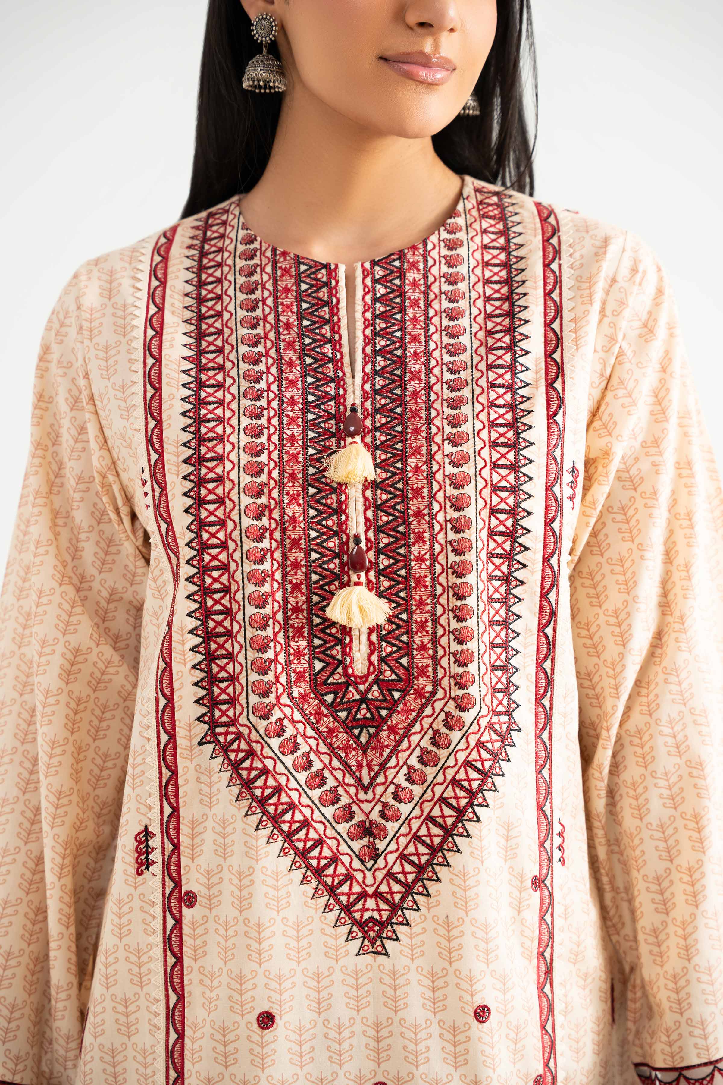 3 Piece - Printed Embroidered Suit - 42501874 for Women - Unstitched Collection | Nishat | Shop Online