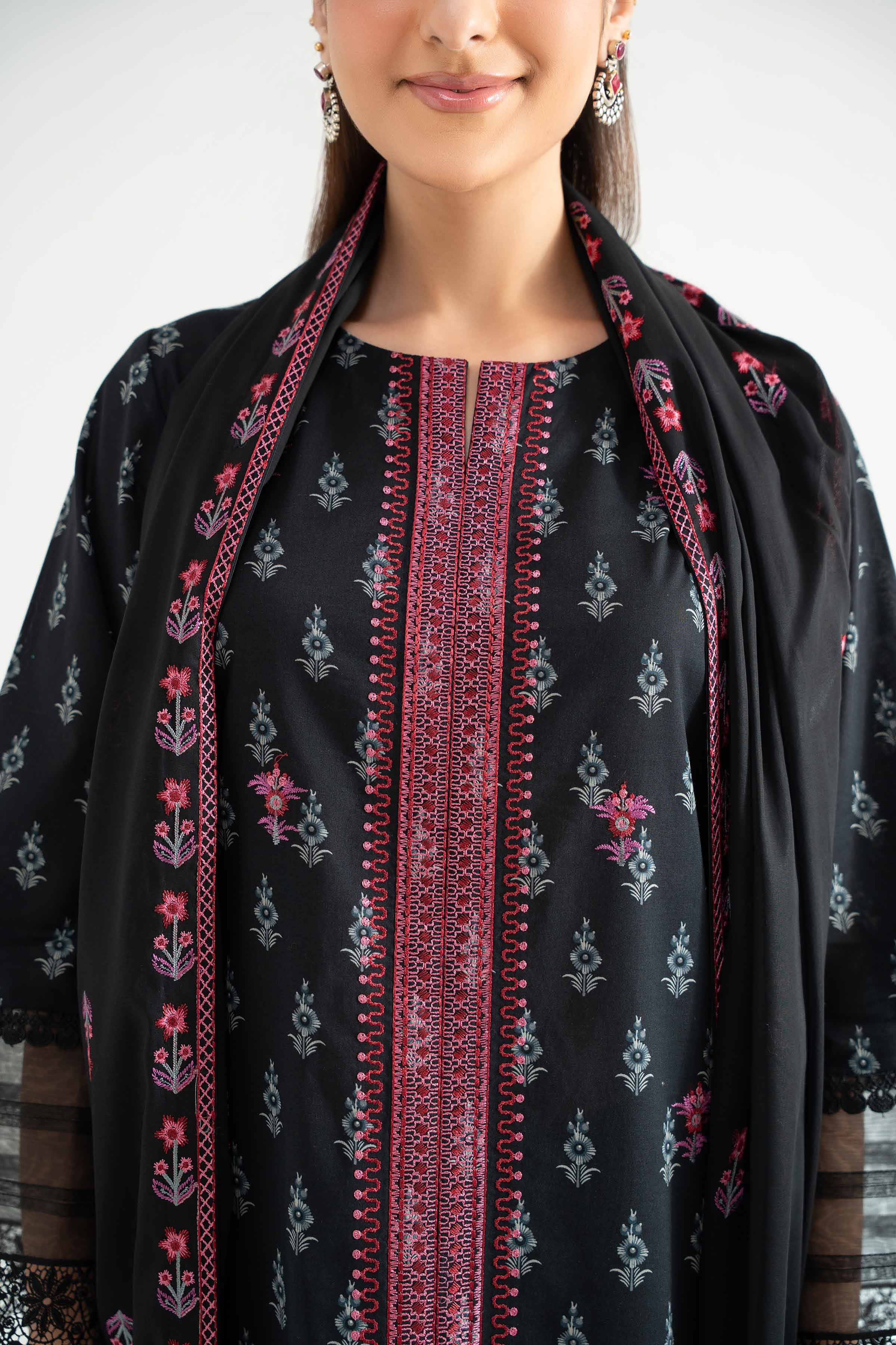 3 Piece - Printed Embroidered Suit - 42501875 for Women - Unstitched Collection | Nishat | Shop Online