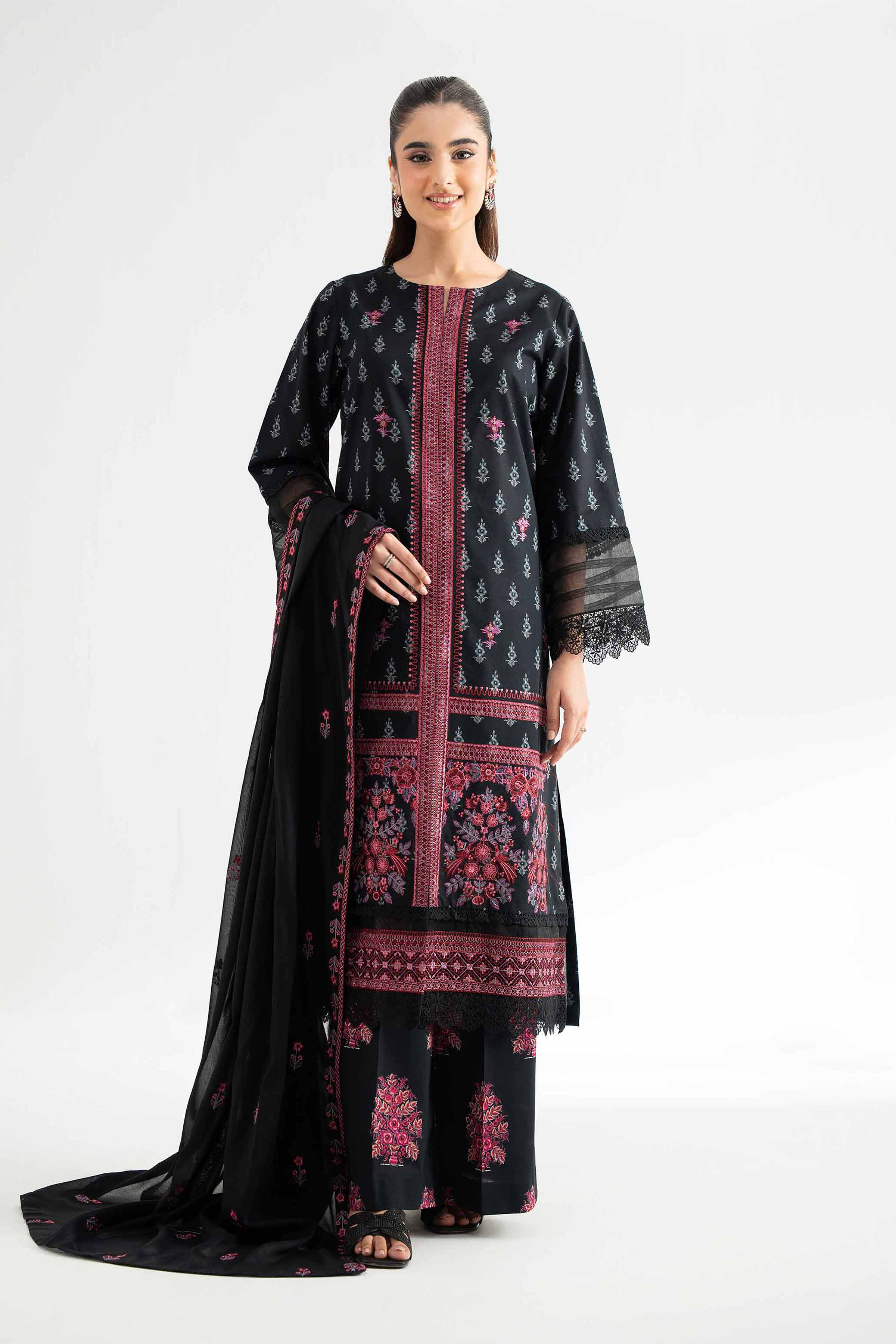 3 Piece - Printed Embroidered Suit - 42501875 for Women - Unstitched Collection | Nishat | Shop Online