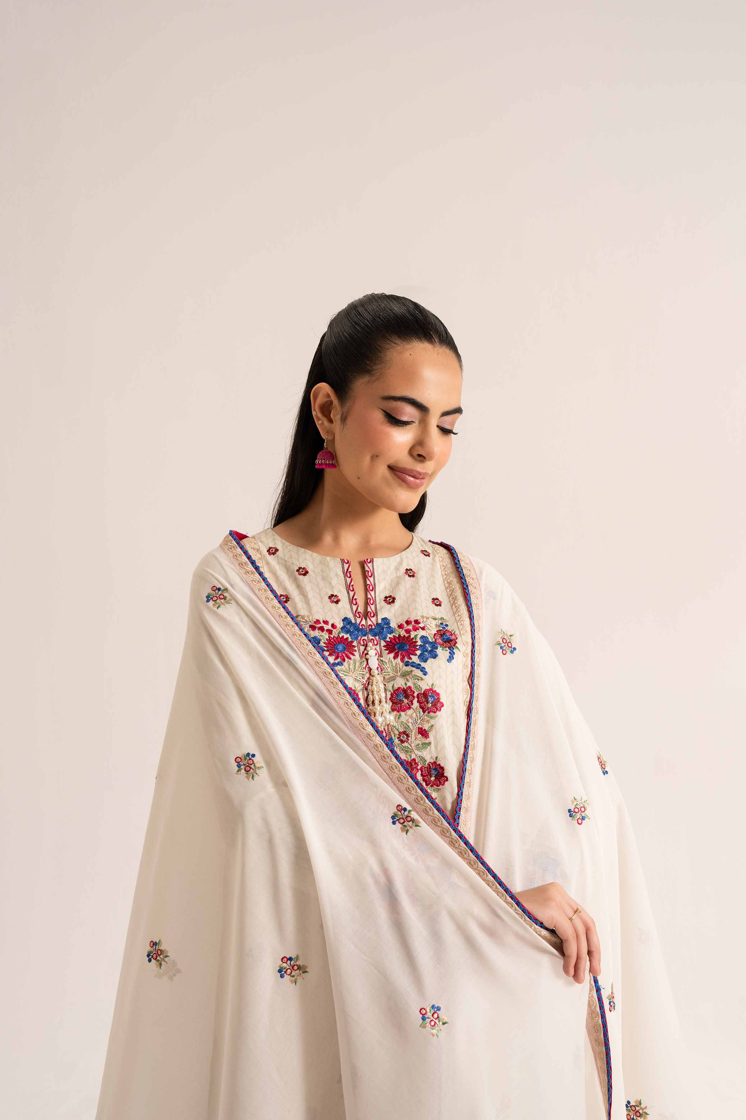 3 Piece - Printed Embroidered Suit - 42501877 for Women - Unstitched Collection | Nishat | Shop Online