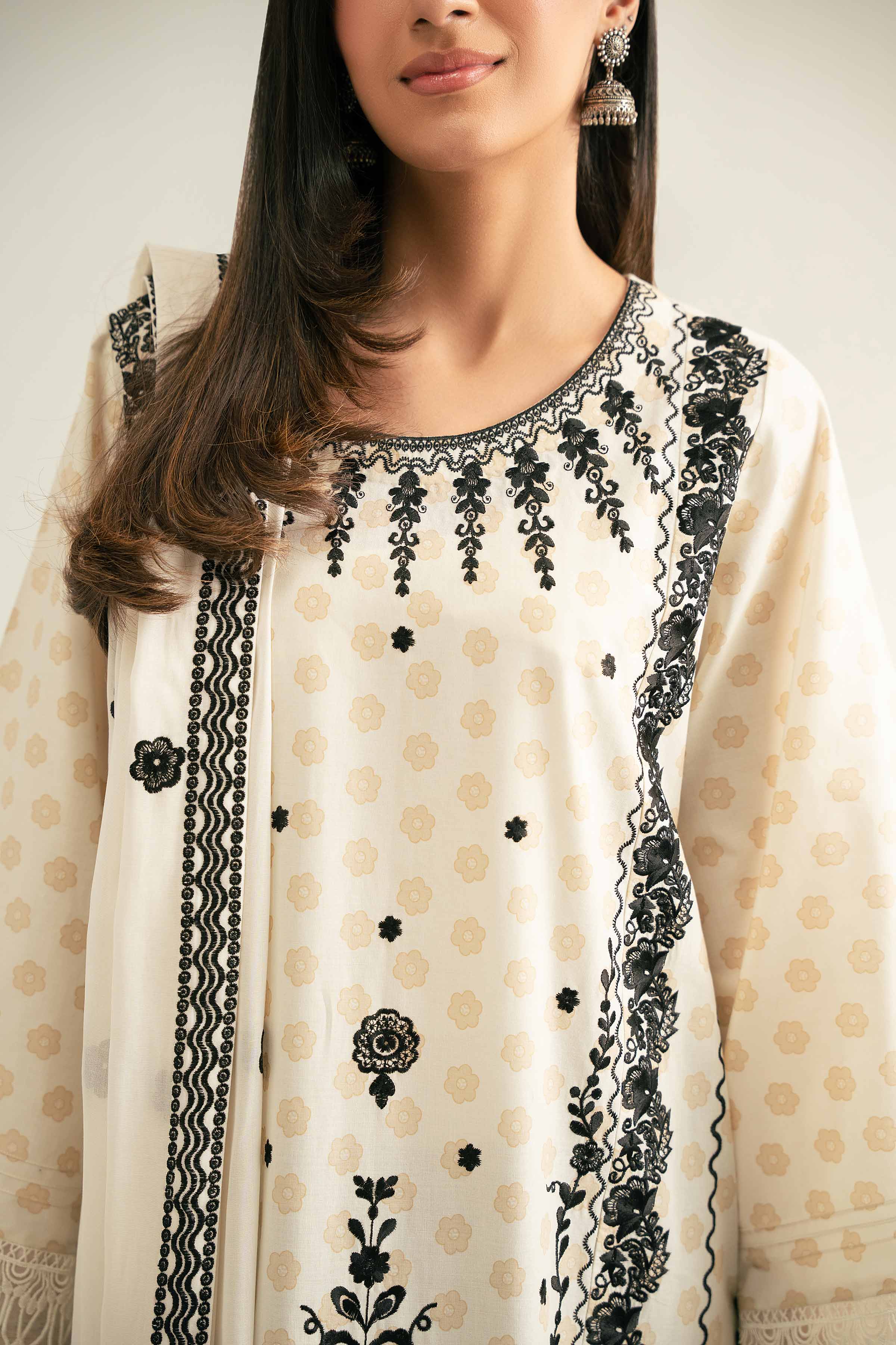 3 Piece - Printed Embroidered Suit - 42501878 for Women - Unstitched Collection | Nishat | Shop Online