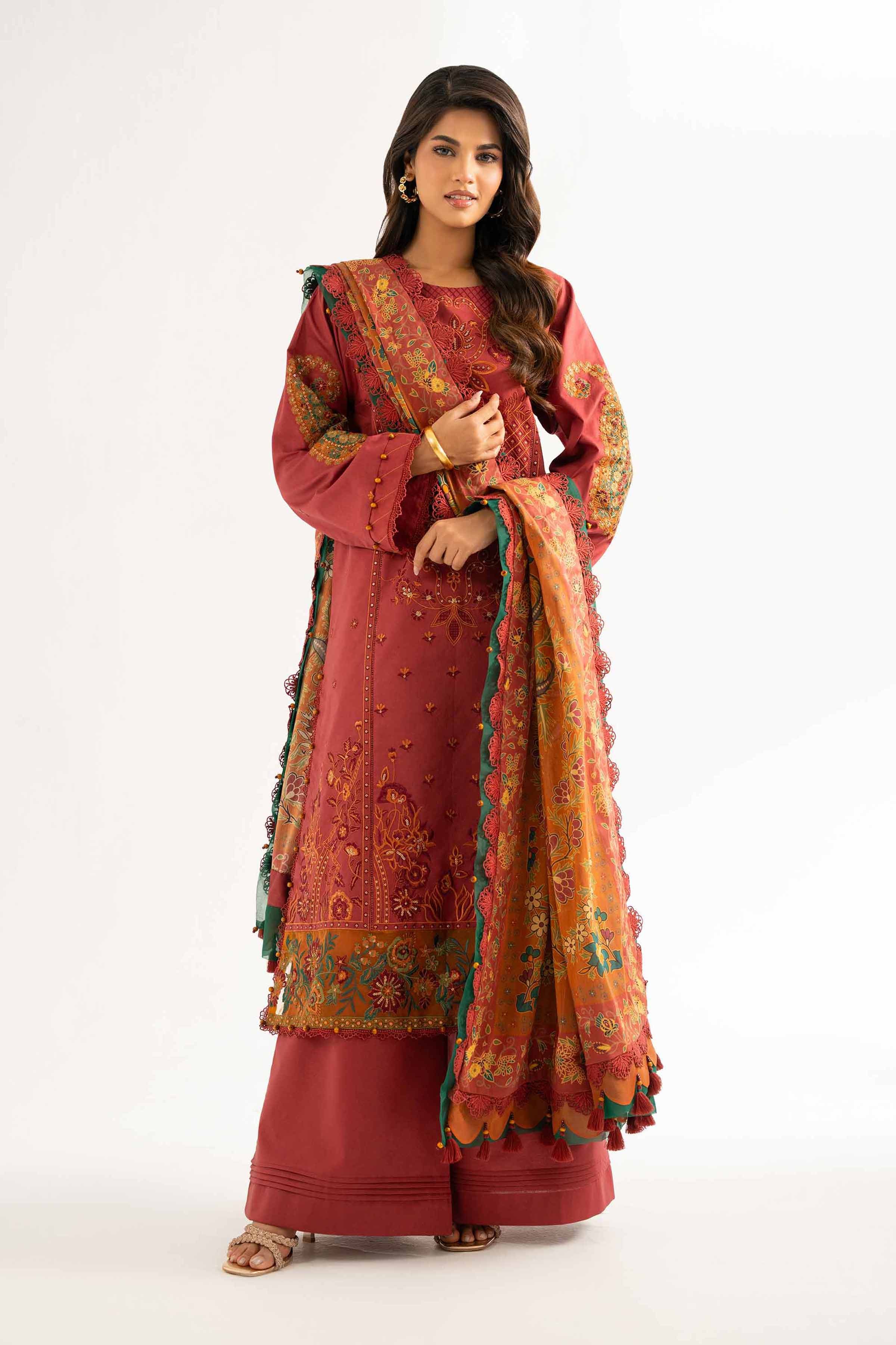 3 Piece - Digital Printed Embroidered Suit - 42501880 for Women - Unstitched Collection | Nishat | Shop Online