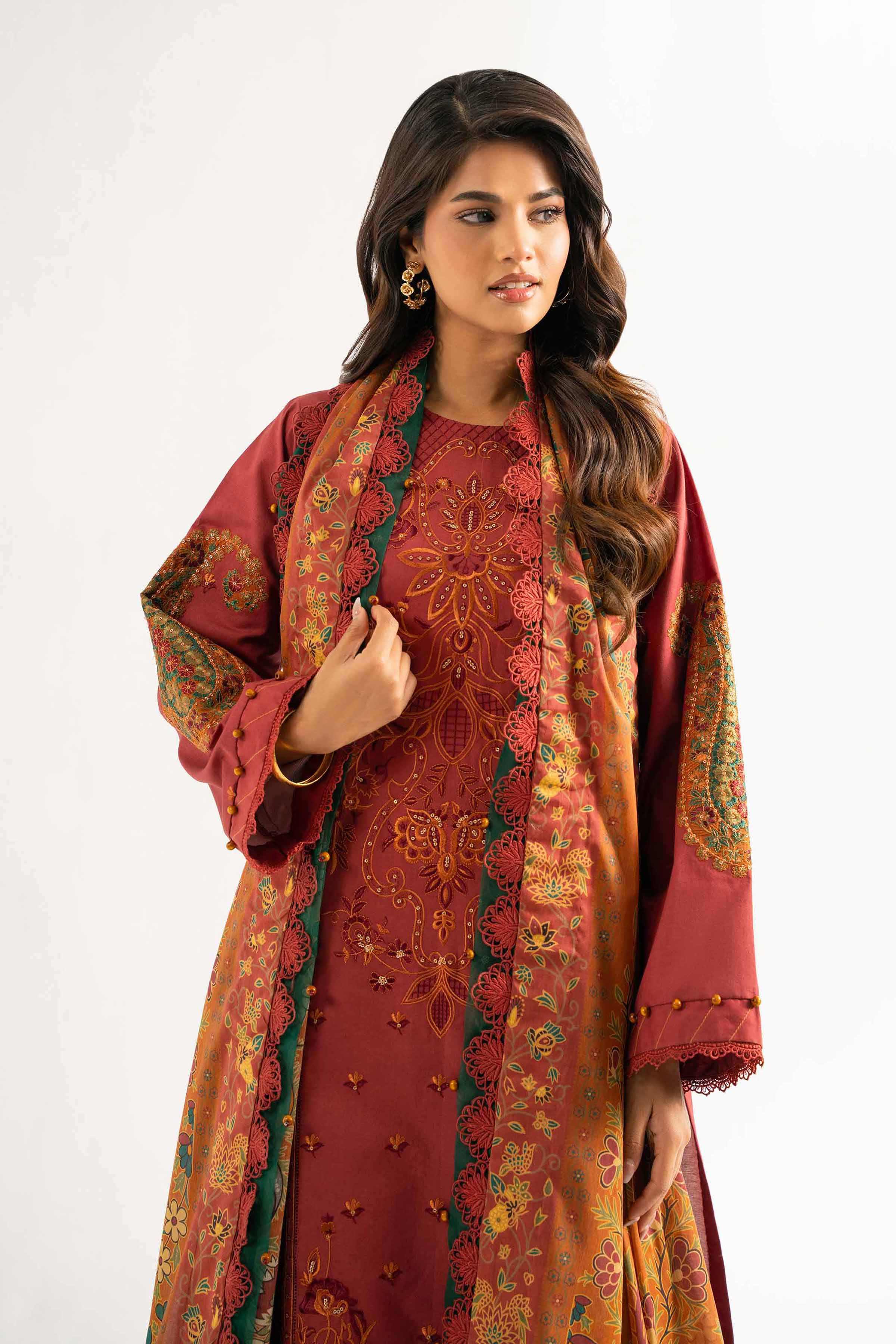 3 Piece - Digital Printed Embroidered Suit - 42501880 for Women - Unstitched Collection | Nishat | Shop Online
