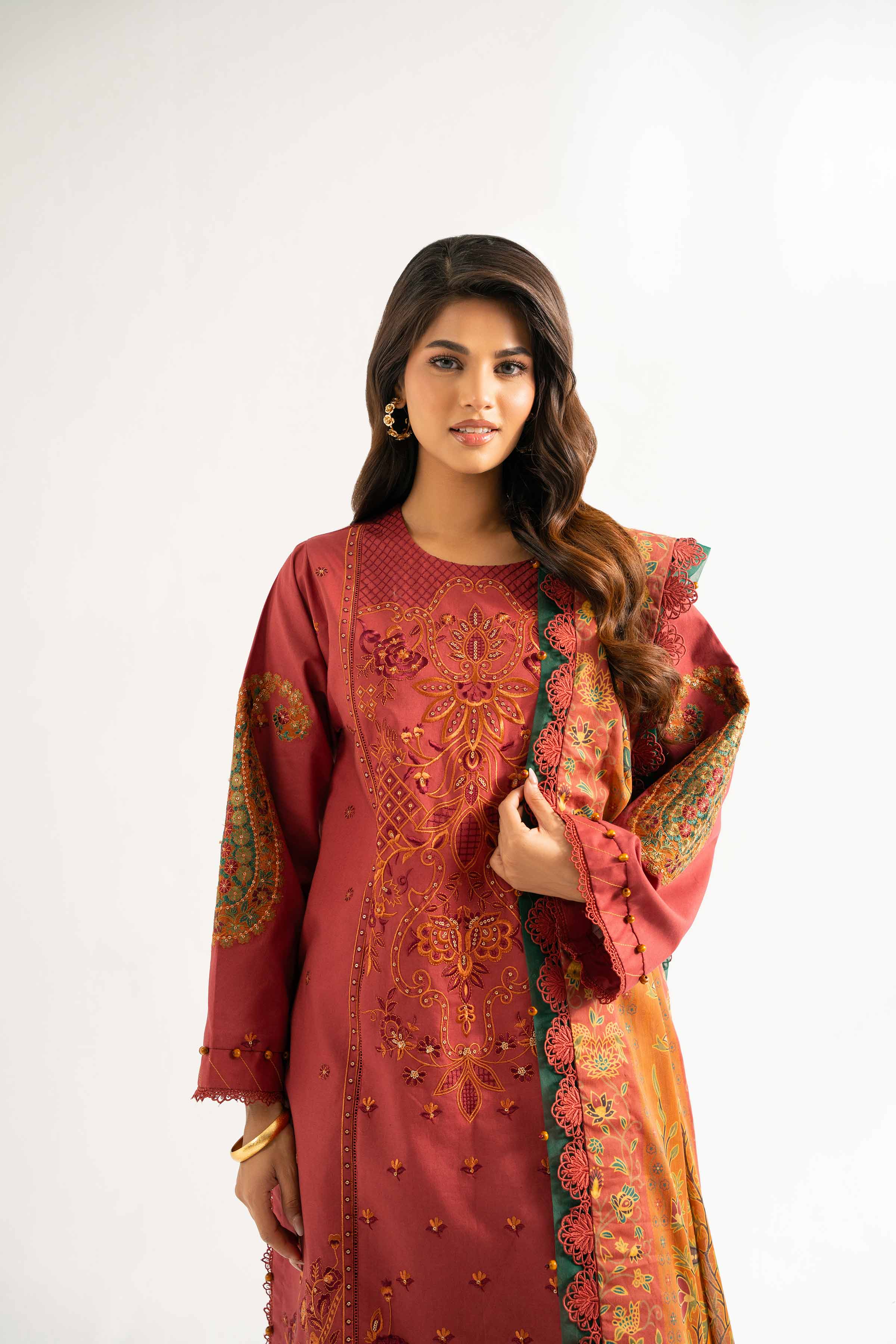 3 Piece - Digital Printed Embroidered Suit - 42501880 for Women - Unstitched Collection | Nishat | Shop Online
