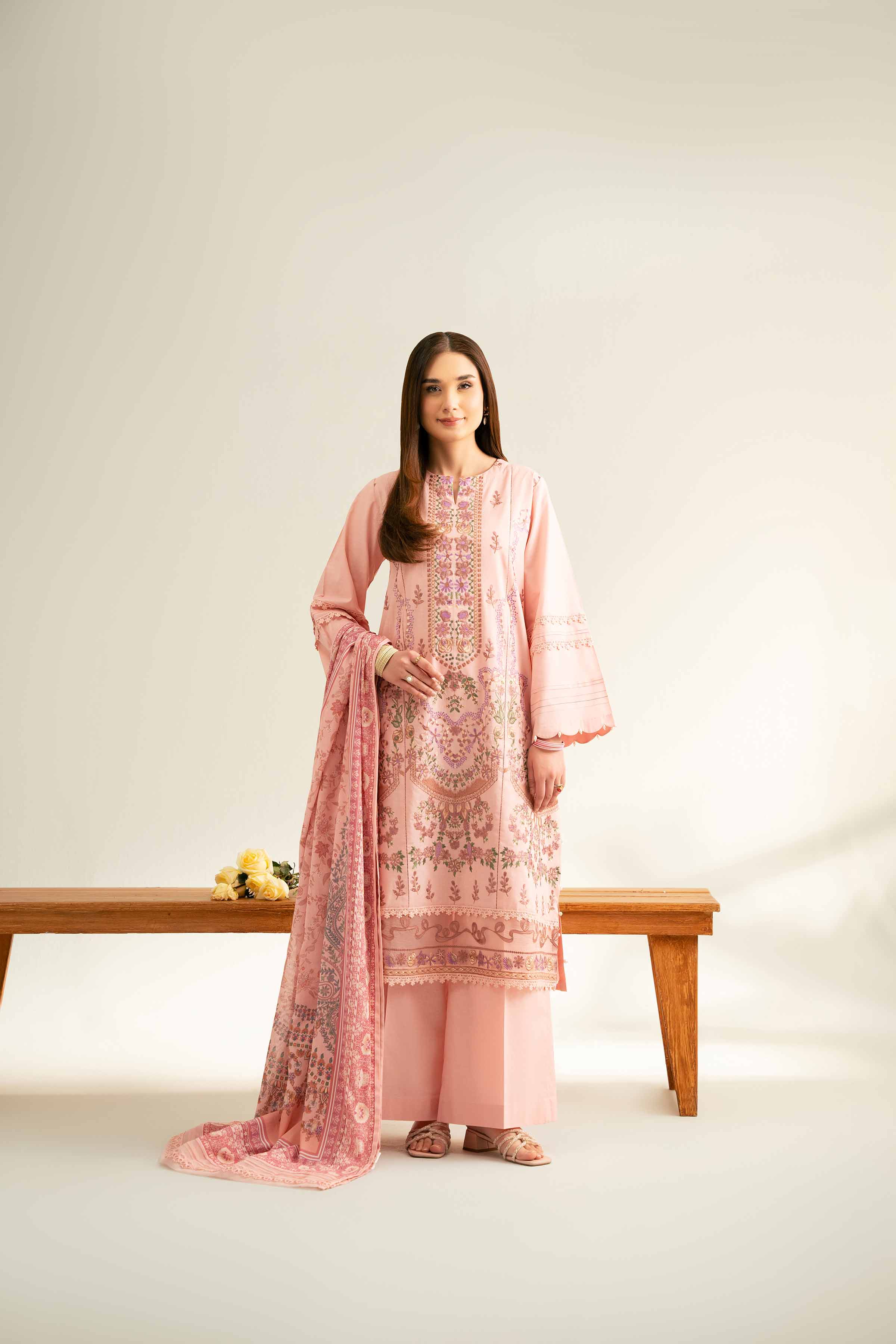 3 Piece - Digital Printed Embroidered Suit - 42501883 for Women - Unstitched Collection | Nishat | Shop Online