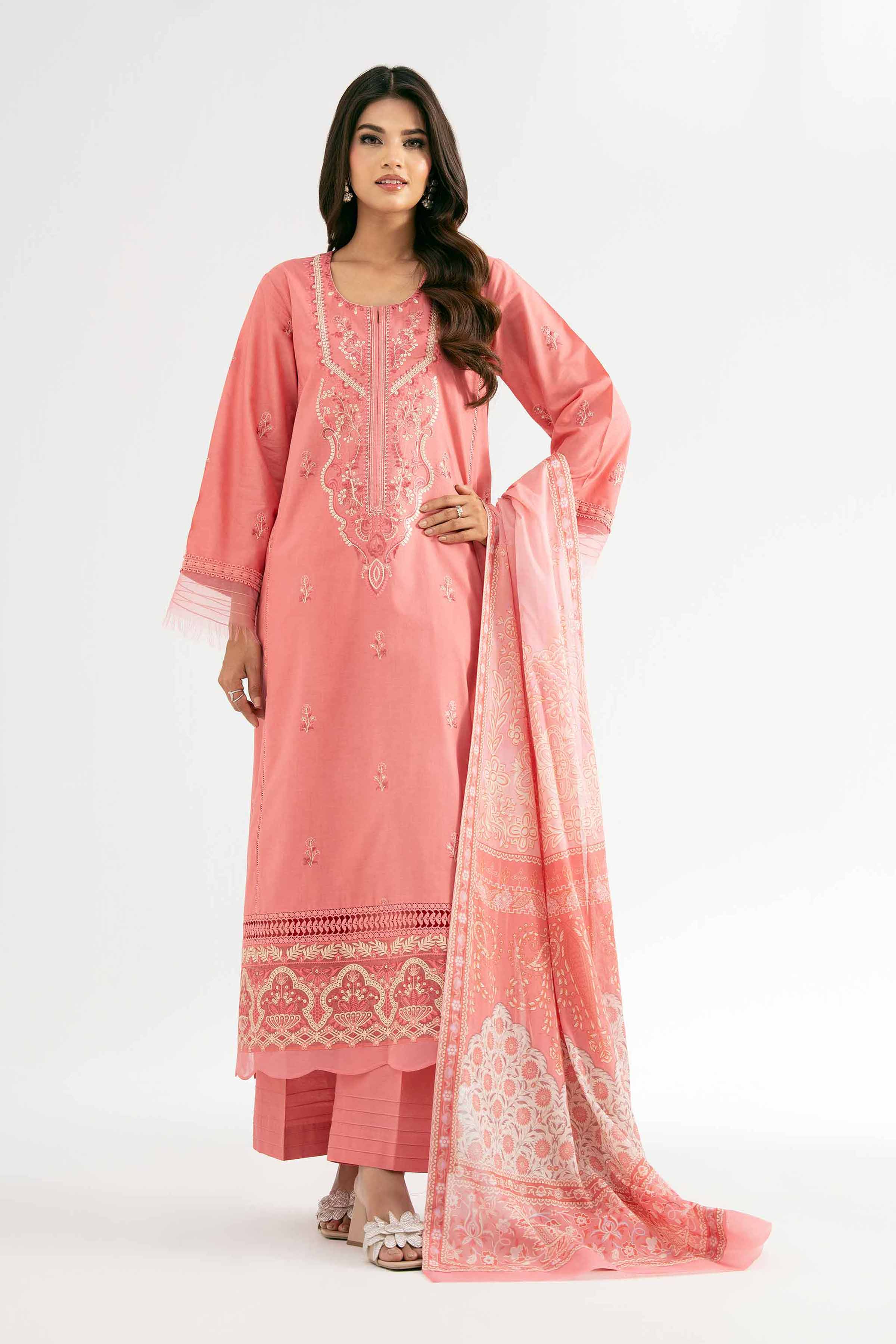 3 Piece - Digital Printed Embroidered Suit - 42501884 for Women - Unstitched Collection | Nishat | Shop Online