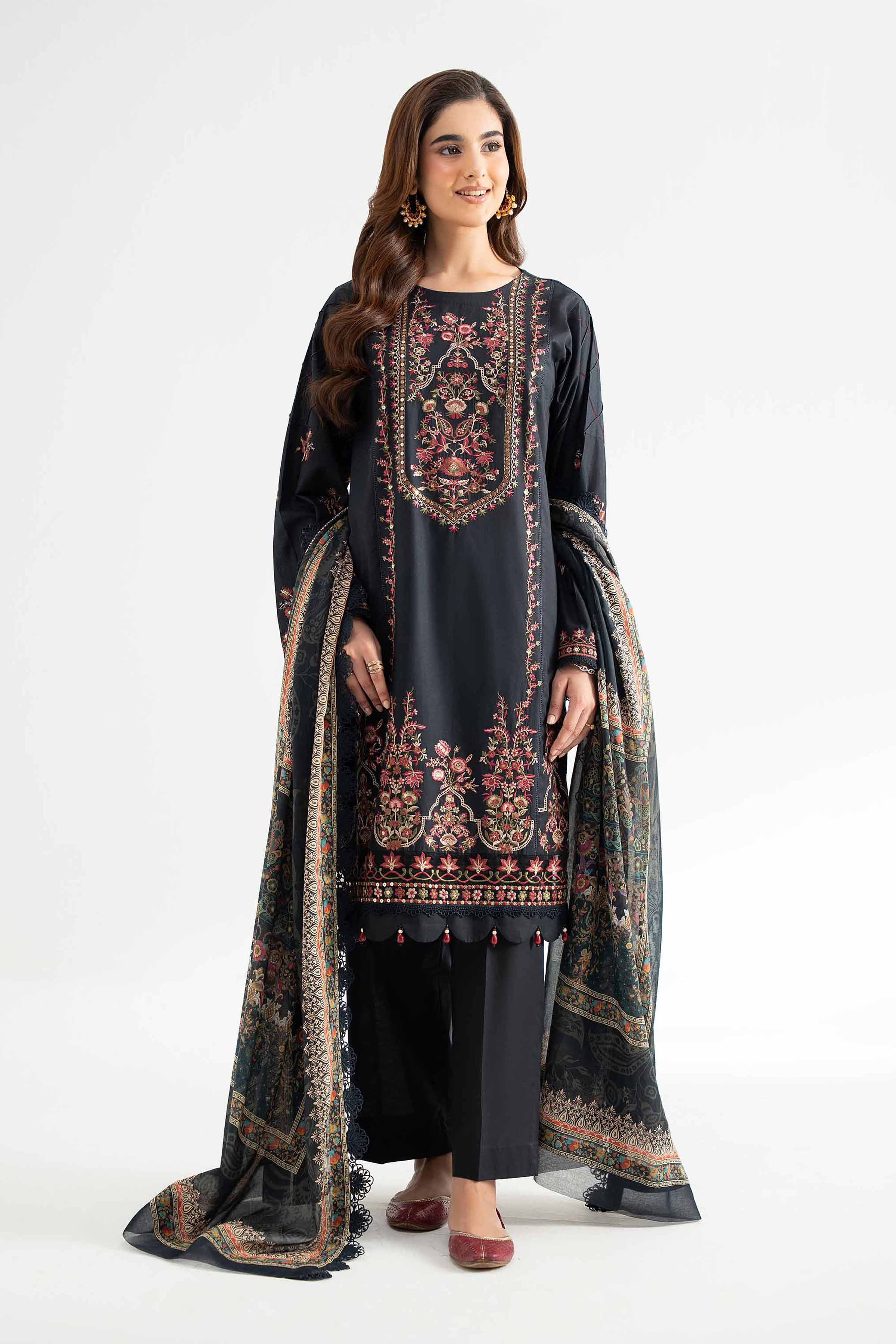 3 Piece - Digital Printed Embroidered Suit - 42501888 for Women - Unstitched Collection | Nishat | Shop Online