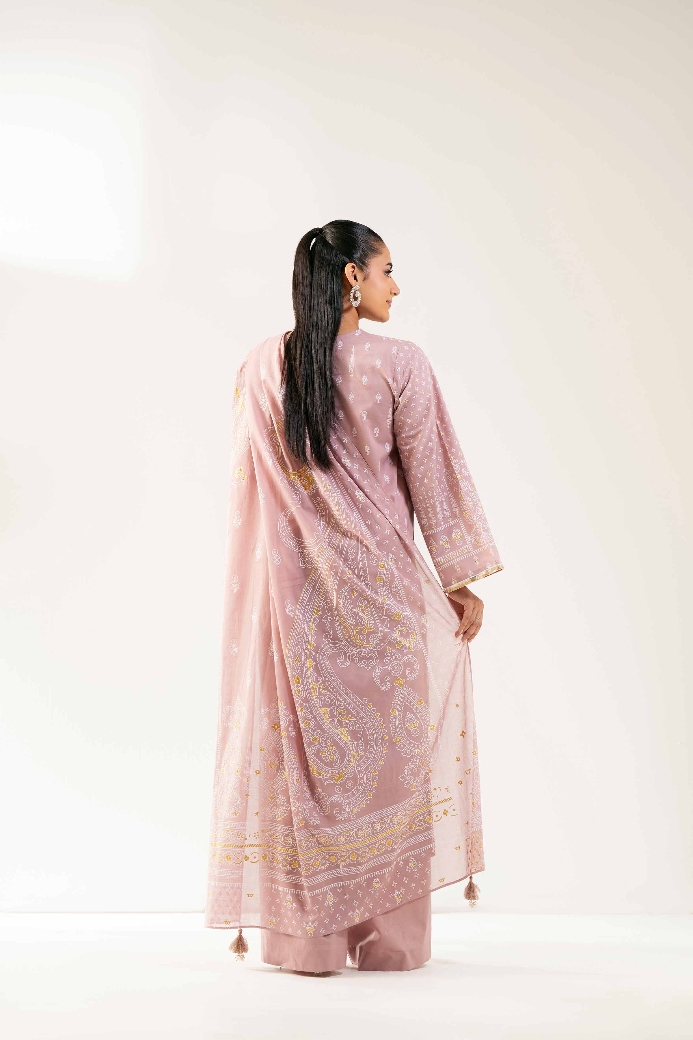 3 Piece - Foil Printed Suit - 42501899 for Women - Unstitched Collection | Nishat | Shop Online