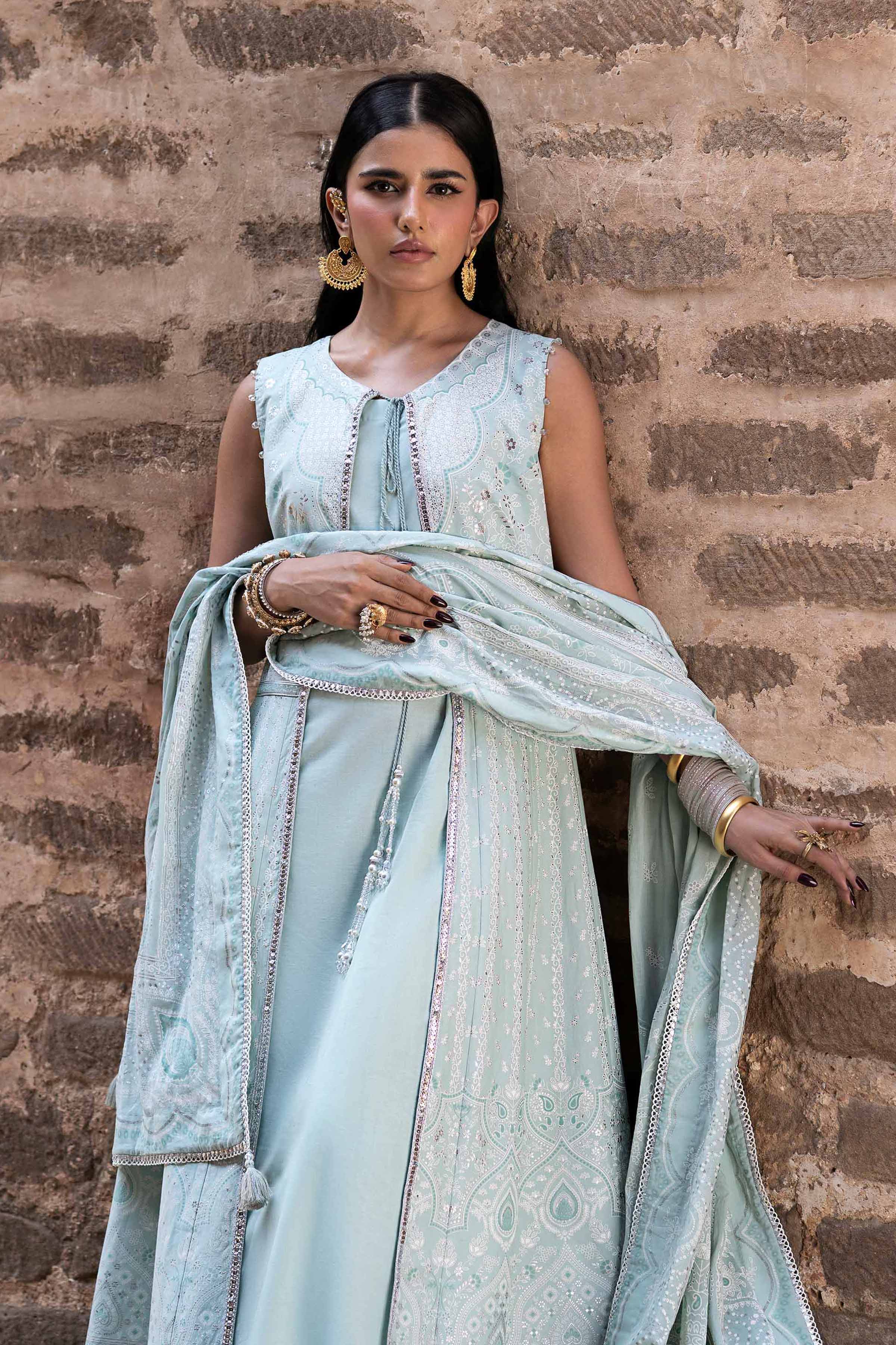 3 Piece - Foil Printed Suit - 42501901 for Women - Unstitched Collection | Nishat | Shop Online