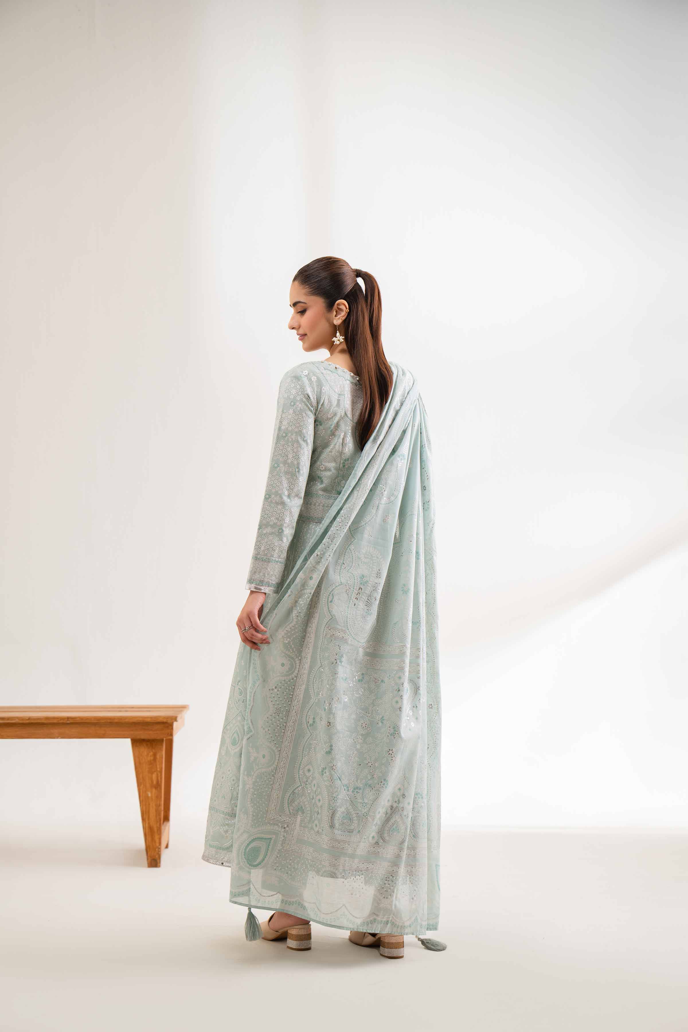 3 Piece - Foil Printed Suit - 42501901 for Women - Unstitched Collection | Nishat | Shop Online