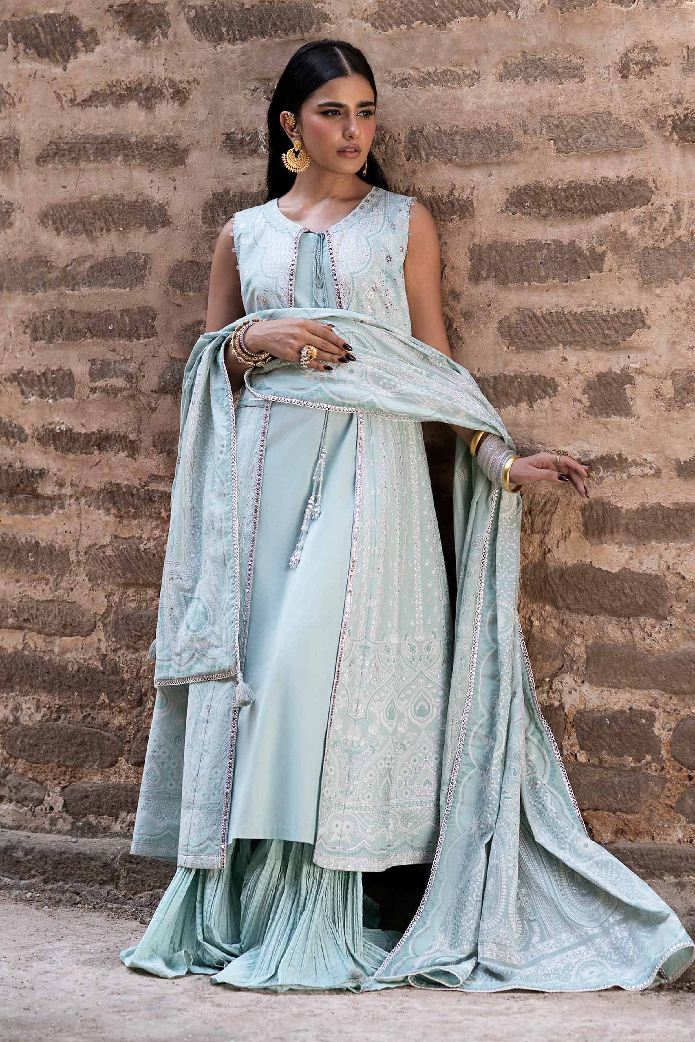3 Piece - Foil Printed Suit - 42501901 for Women - Unstitched Collection | Nishat | Shop Online