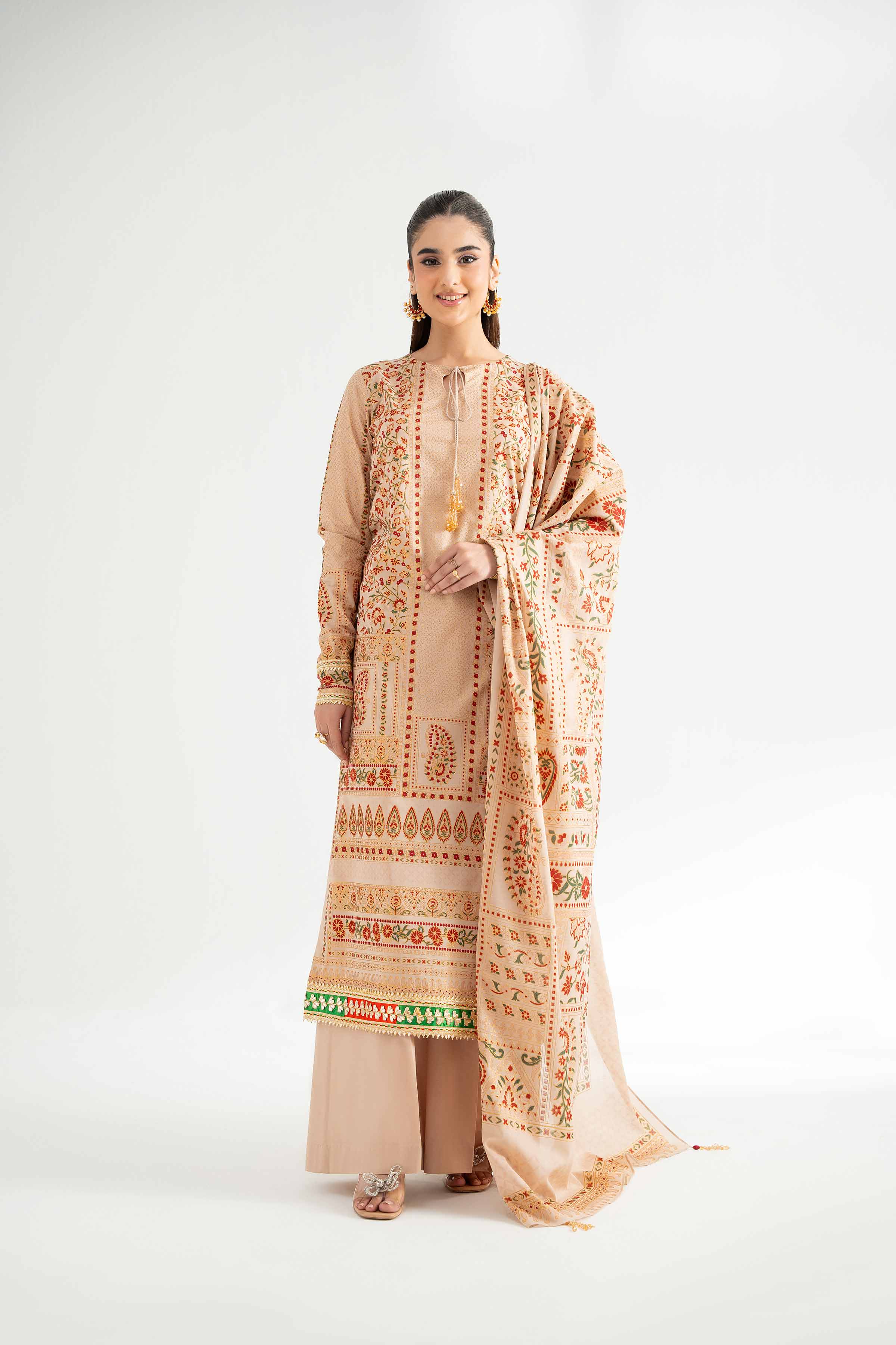 3 Piece - Foil Printed Suit - 42501902 for Women - Unstitched Collection | Nishat | Shop Online
