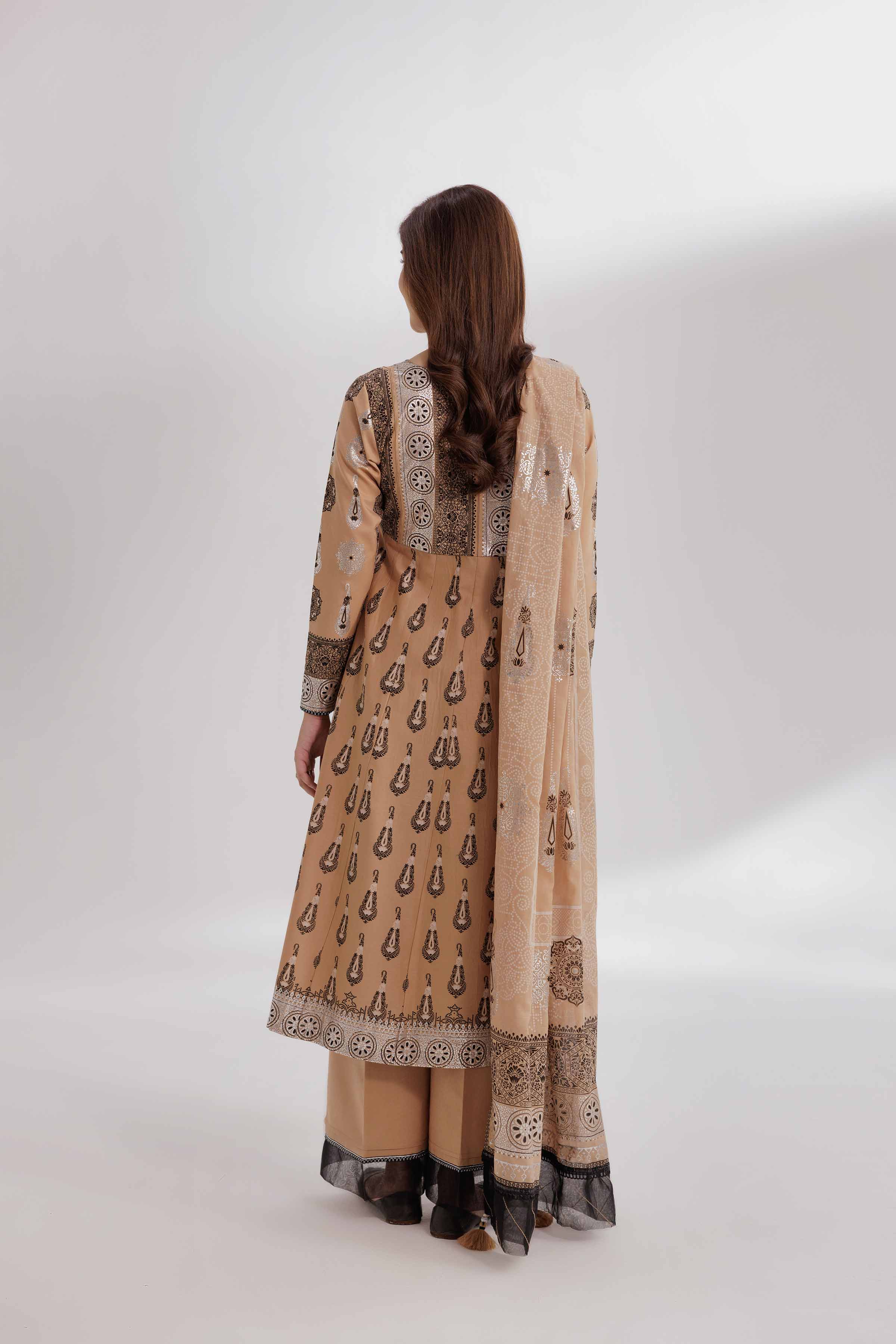 3 Piece - Foil Printed Suit - 42501903 for Women - Unstitched Collection | Nishat | Shop Online