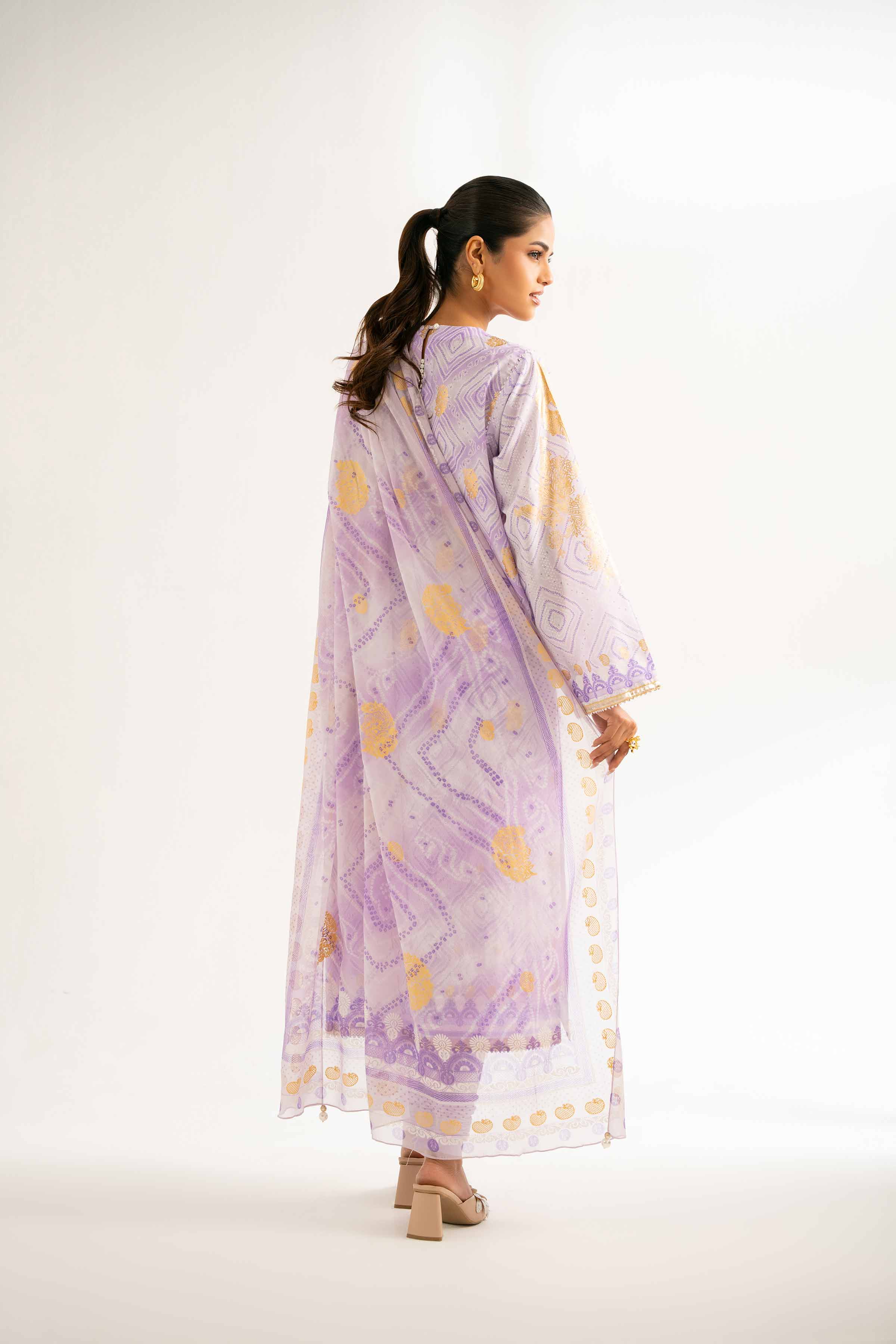 3 Piece - Foil Printed Suit - 42501905 for Women - Unstitched Collection | Nishat | Shop Online