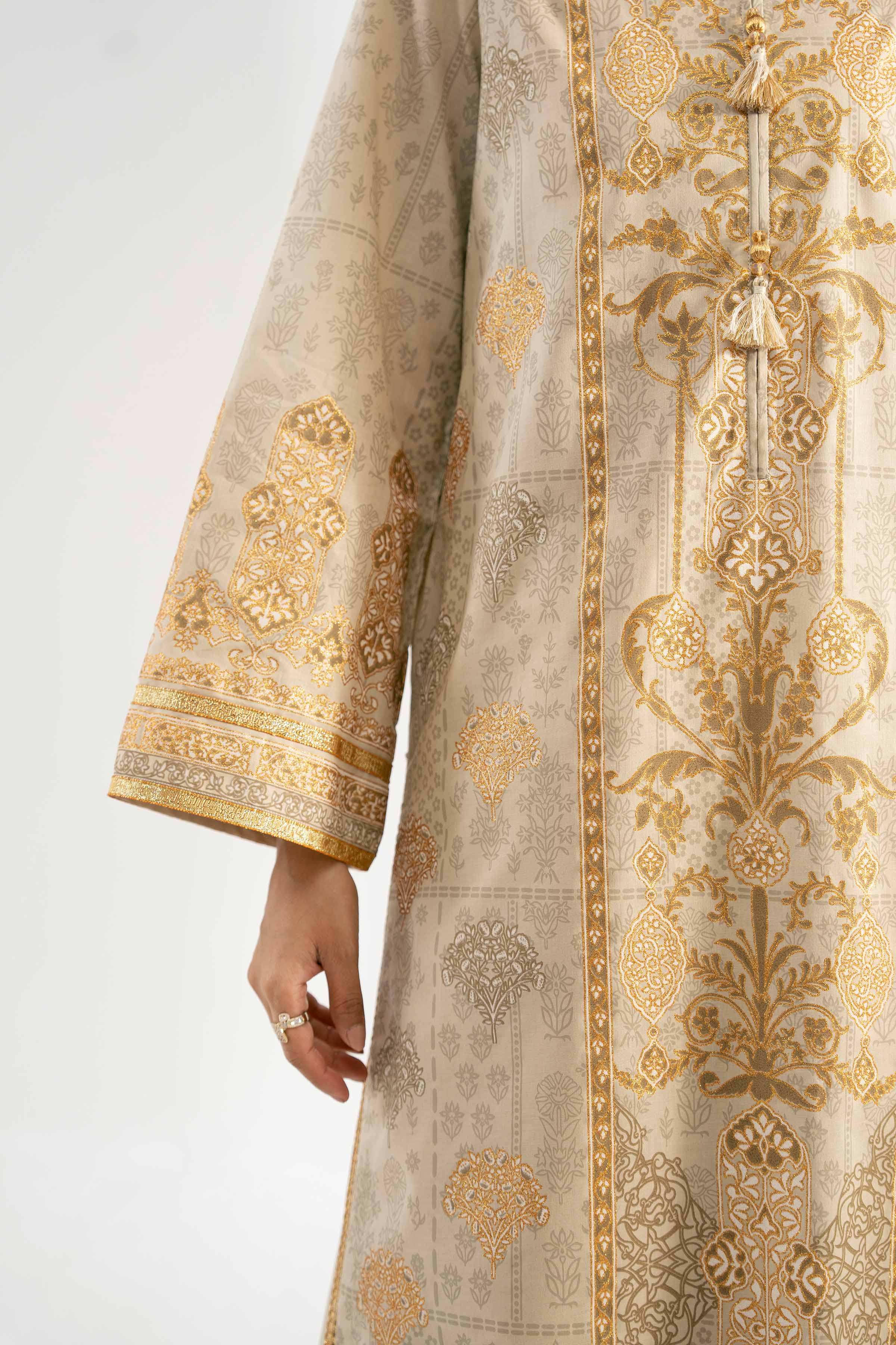 3 Piece - Foil Printed Suit - 42501907 for Women - Unstitched Collection | Nishat | Shop Online