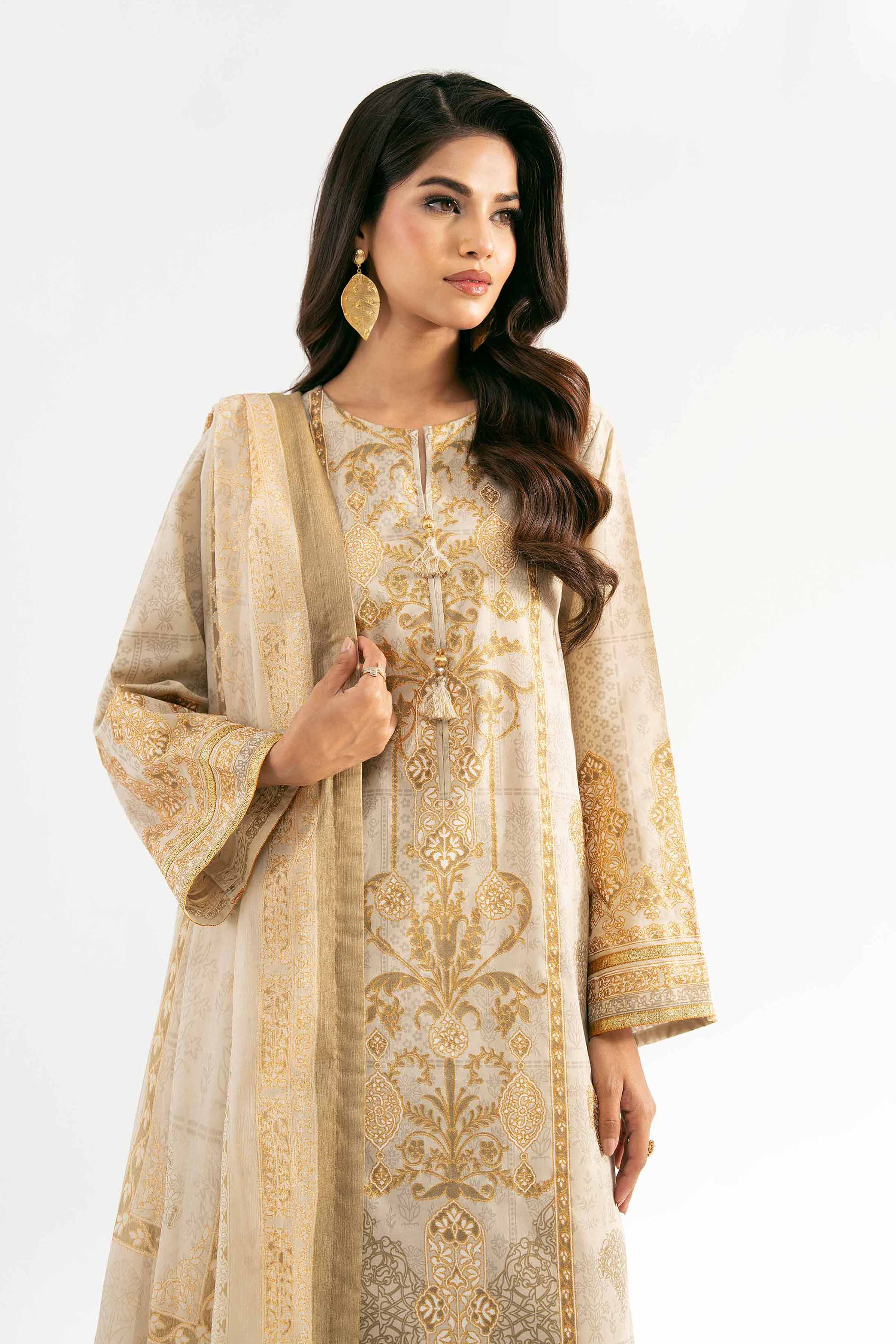 3 Piece - Foil Printed Suit - 42501907 for Women - Unstitched Collection | Nishat | Shop Online