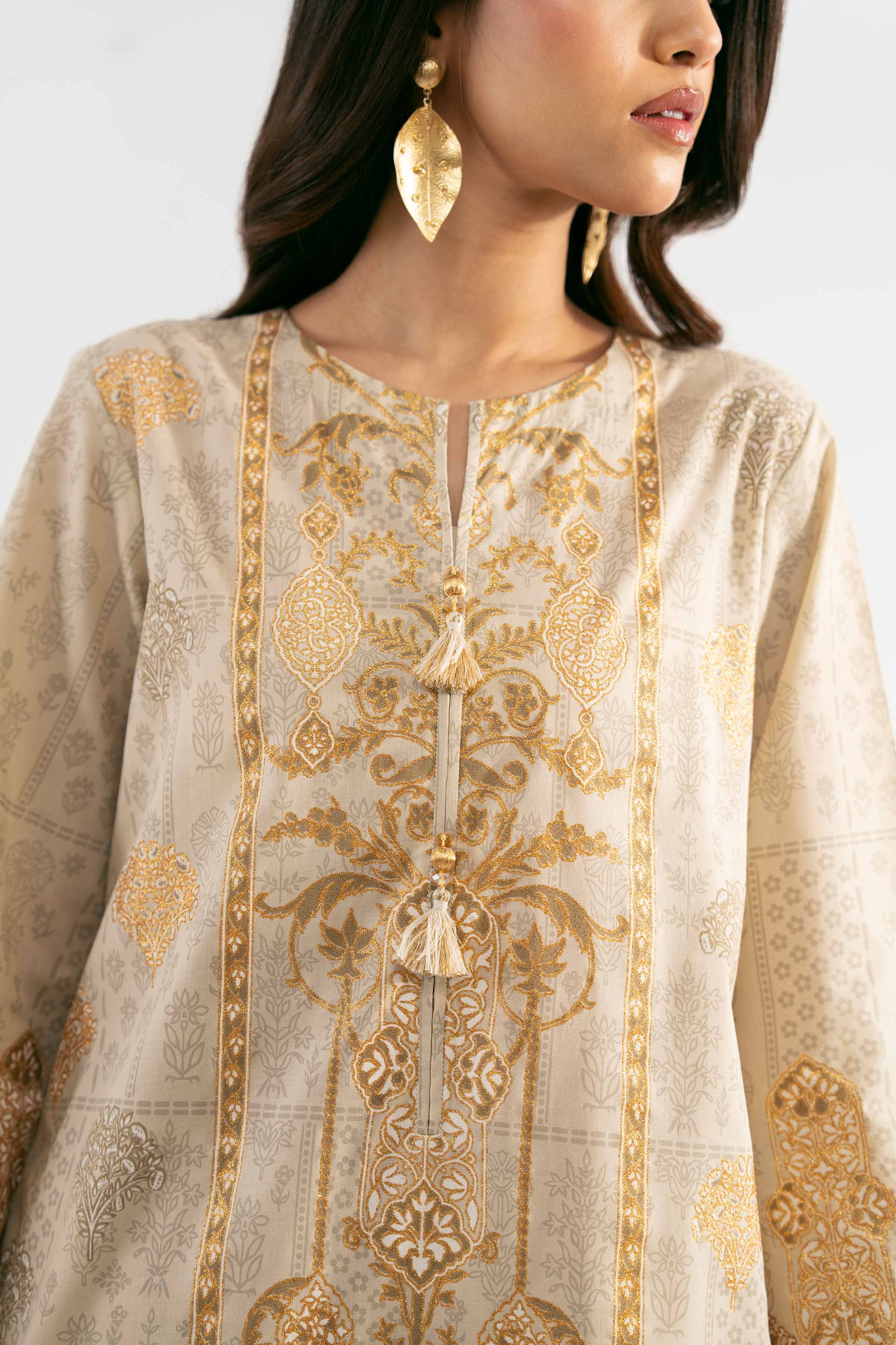 3 Piece - Foil Printed Suit - 42501907 for Women - Unstitched Collection | Nishat | Shop Online