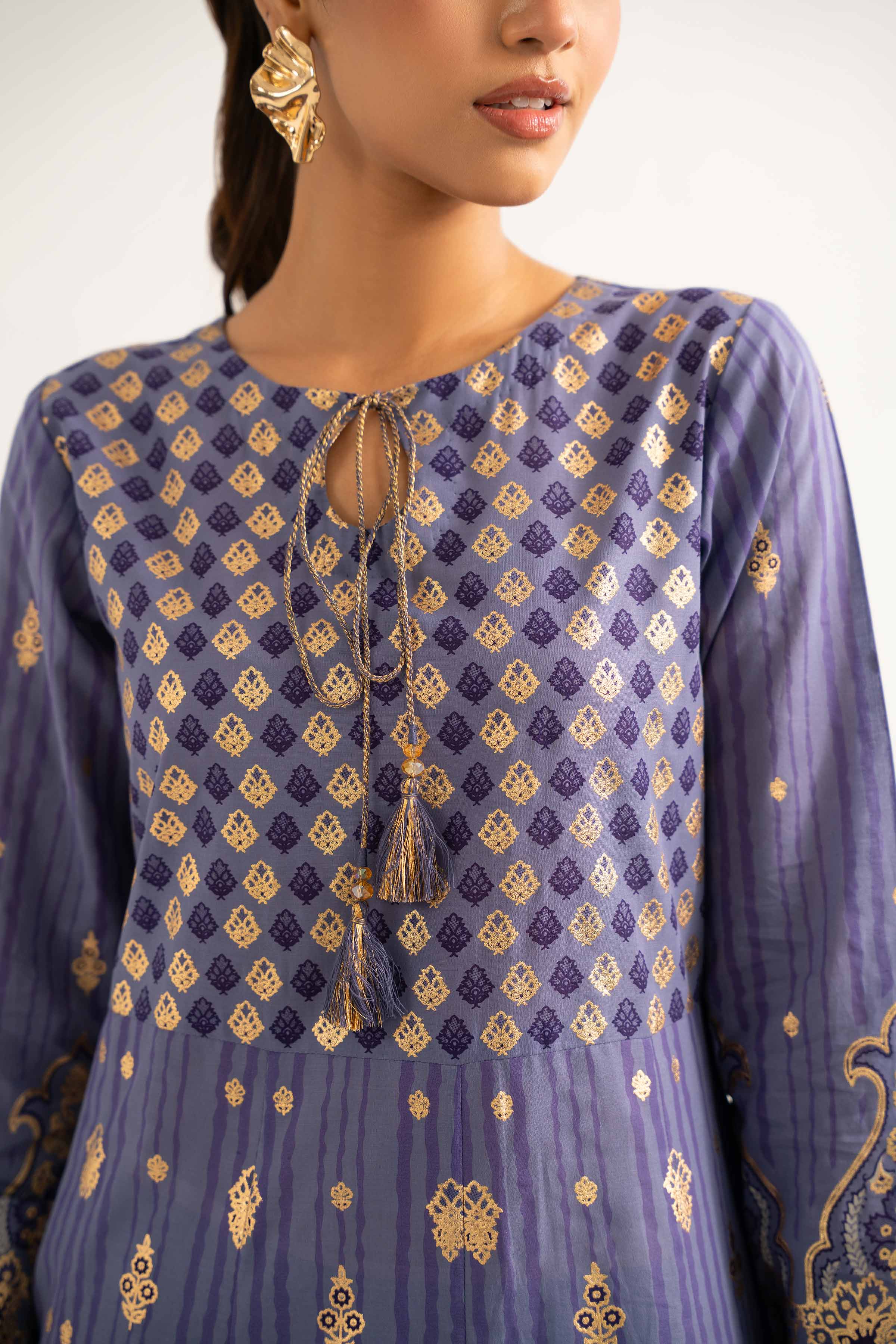 3 Piece - Foil Printed Suit - 42501908 for Women - Unstitched Collection | Nishat | Shop Online