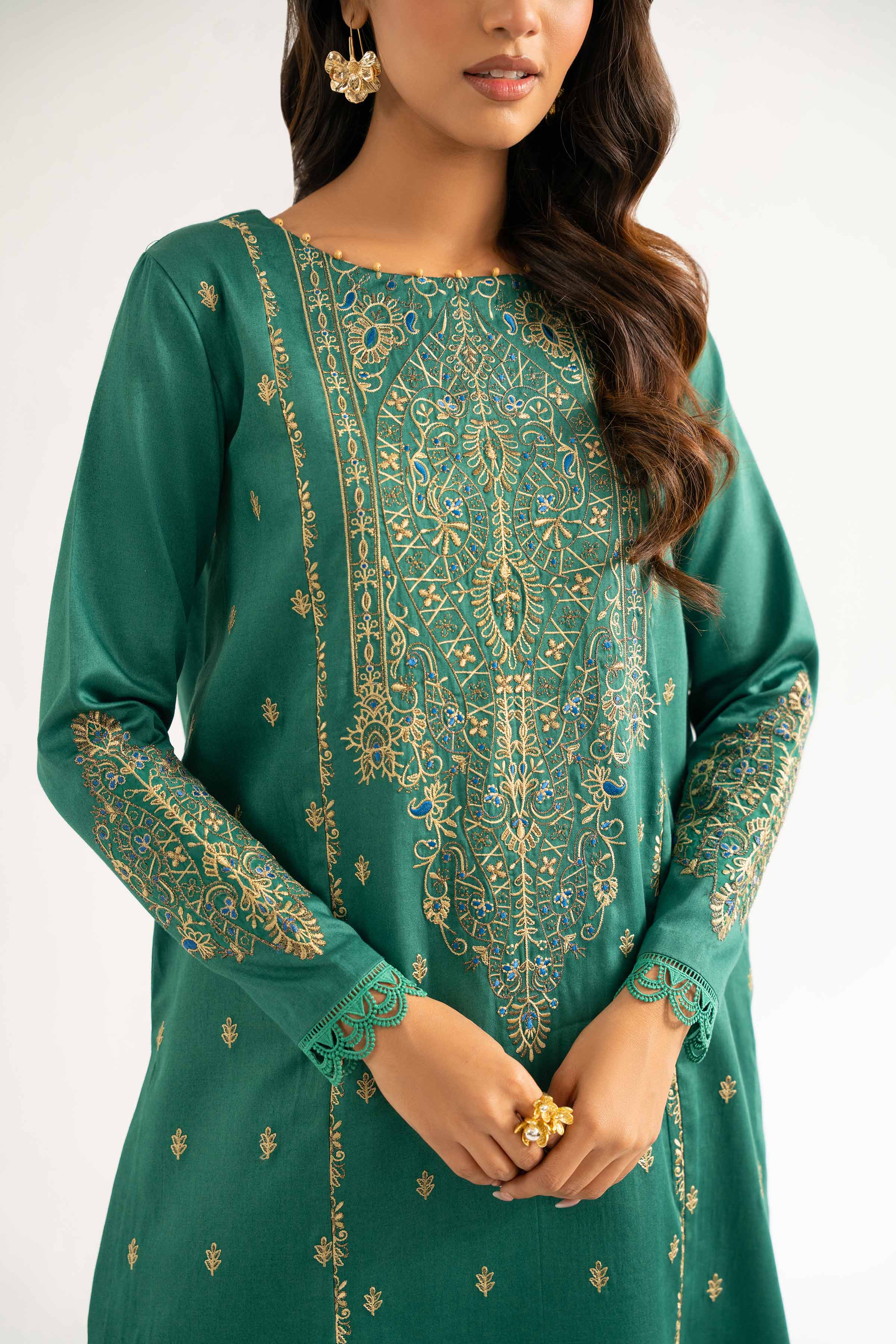 3 Piece - Block Printed Suit - 42501910 for Women - Unstitched Collection | Nishat | Shop Online
