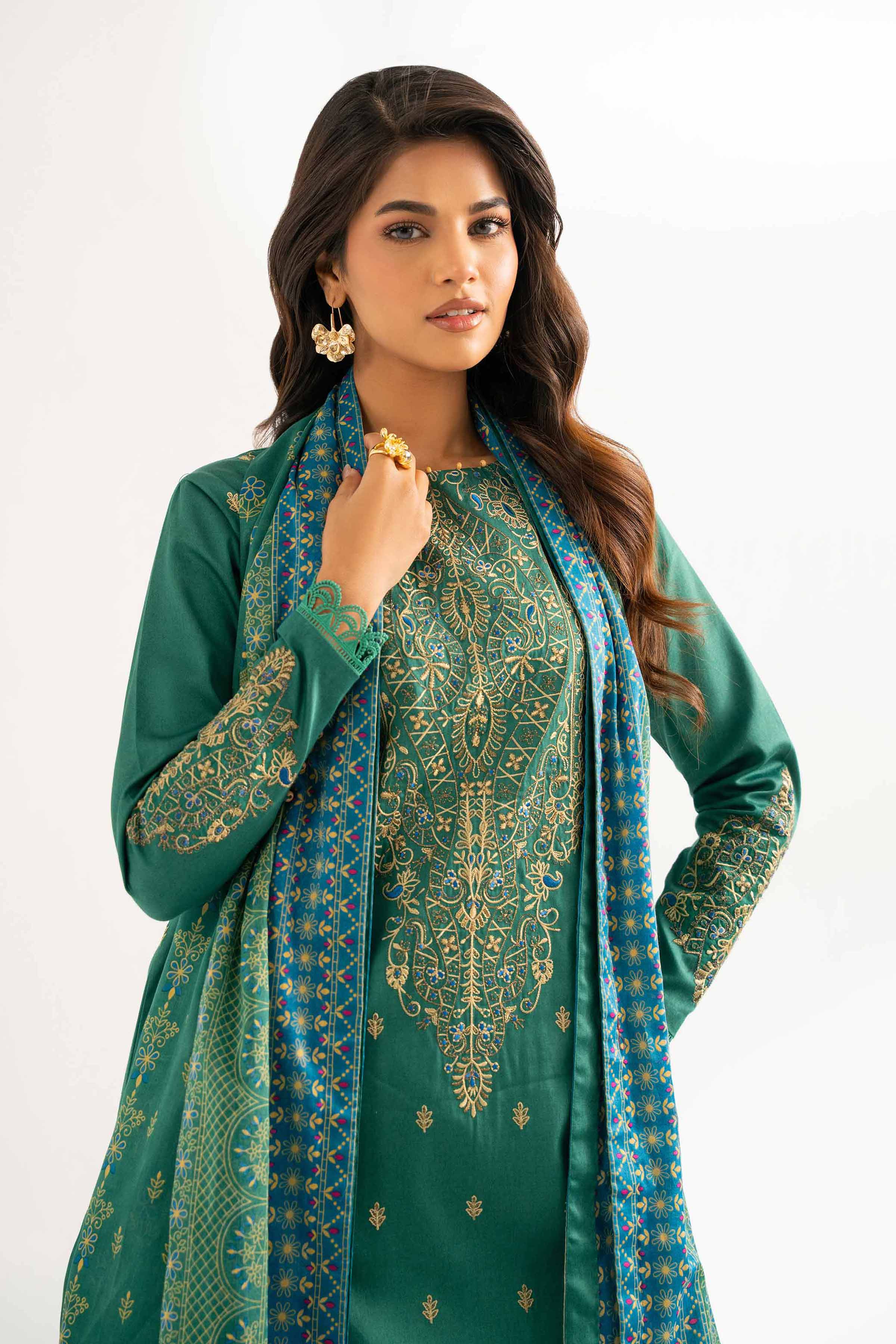 3 Piece - Block Printed Suit - 42501910 for Women - Unstitched Collection | Nishat | Shop Online