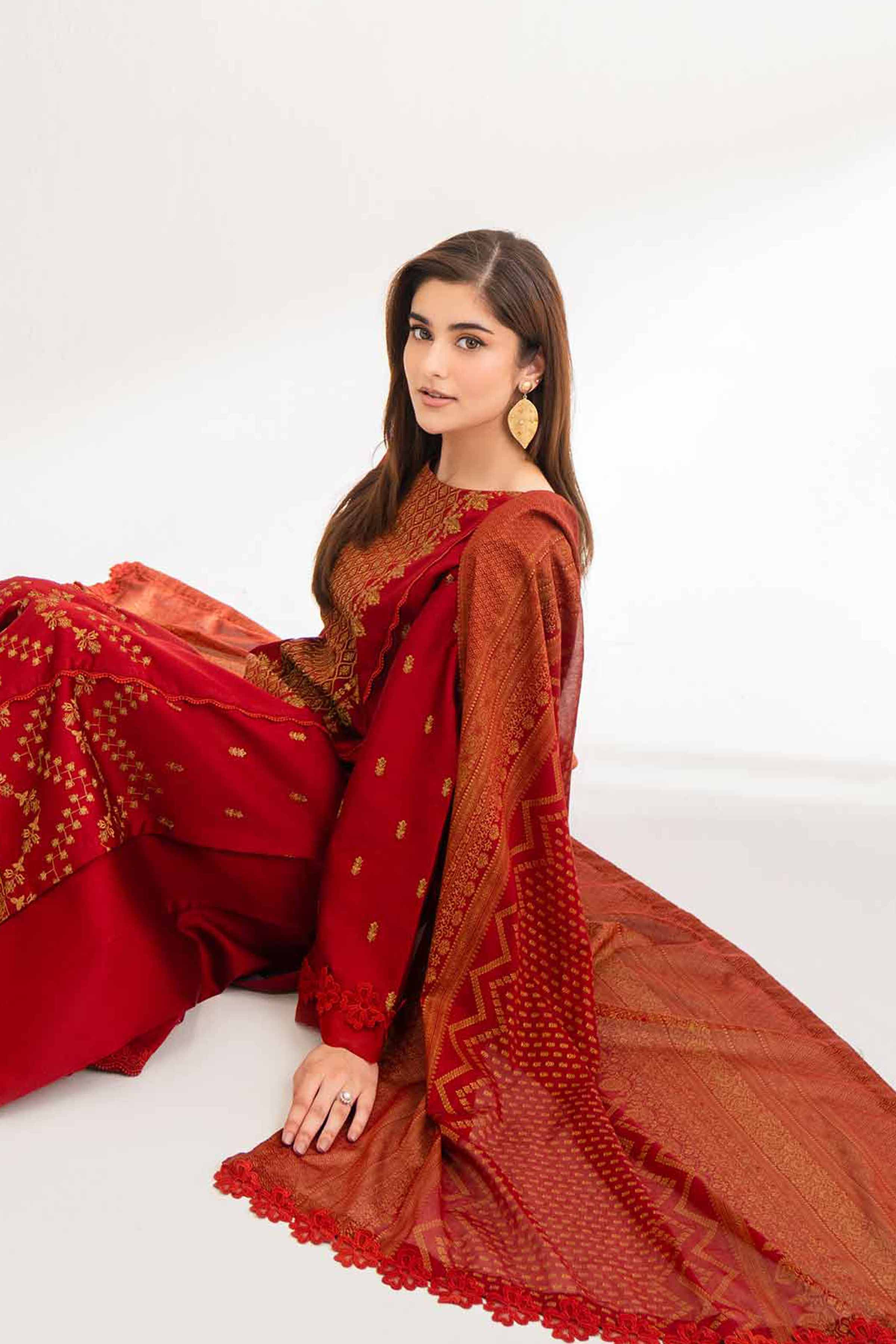 3 Piece - Block Printed Suit - 42501912 for Women - Unstitched Collection | Nishat | Shop Online