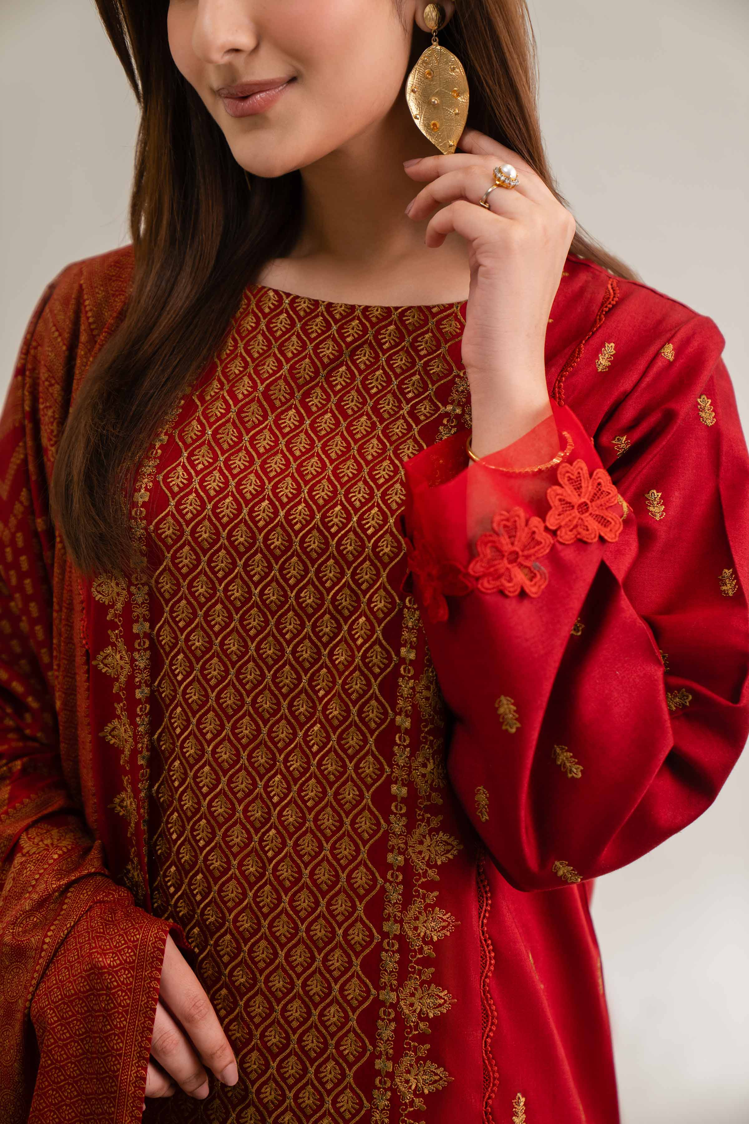 3 Piece - Block Printed Suit - 42501912 for Women - Unstitched Collection | Nishat | Shop Online