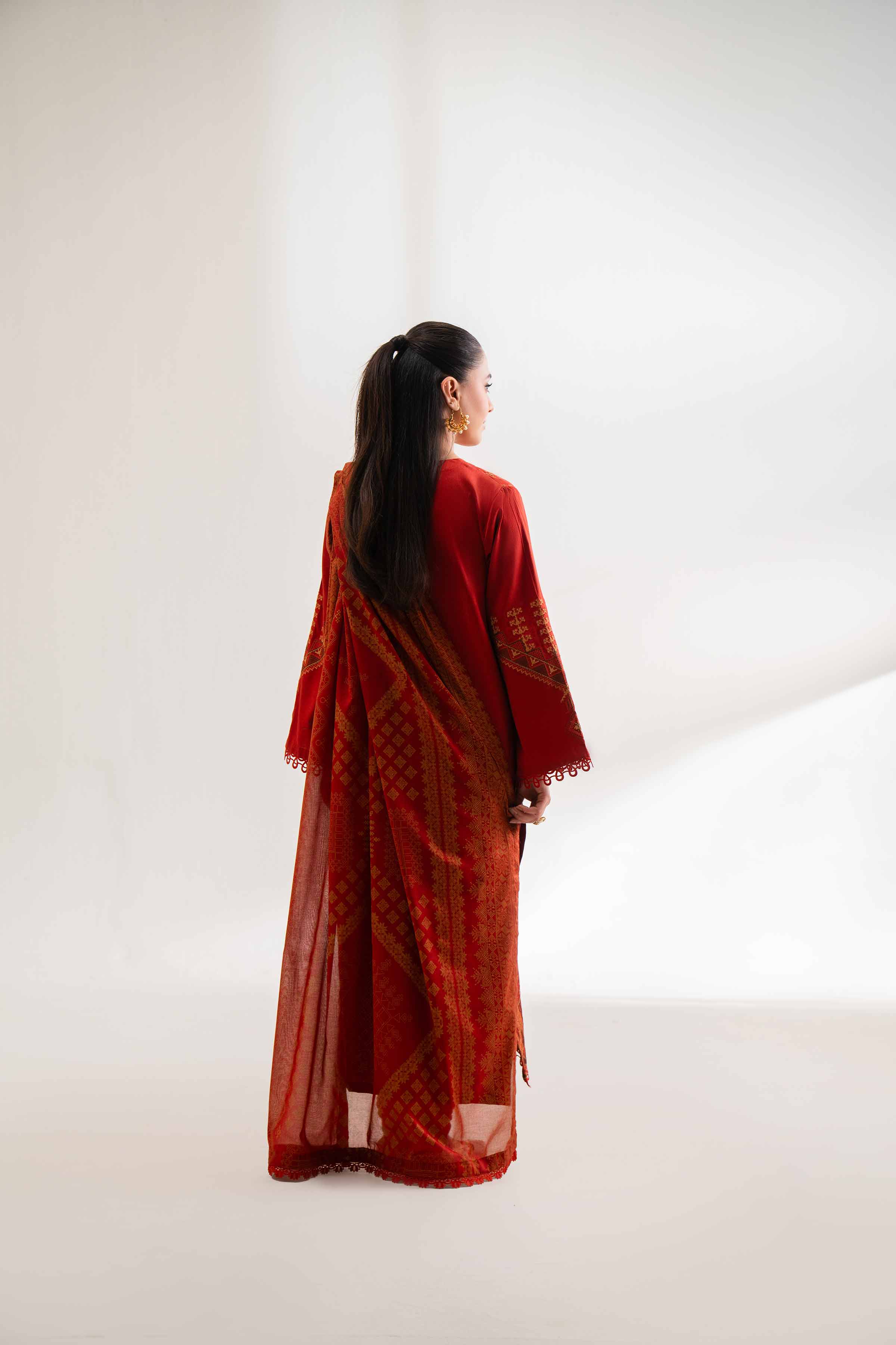 3 Piece - Block Printed Suit - 42501915 for Women - Unstitched Collection | Nishat | Shop Online