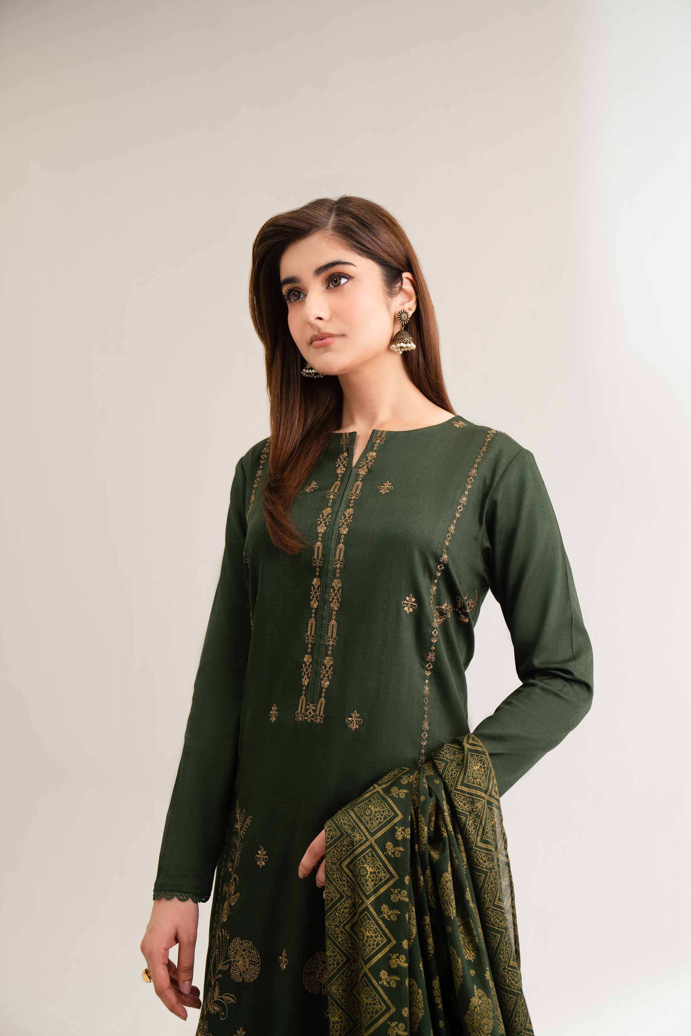 3 Piece - Block Printed Suit - 42501917 for Women - Unstitched Collection | Nishat | Shop Online