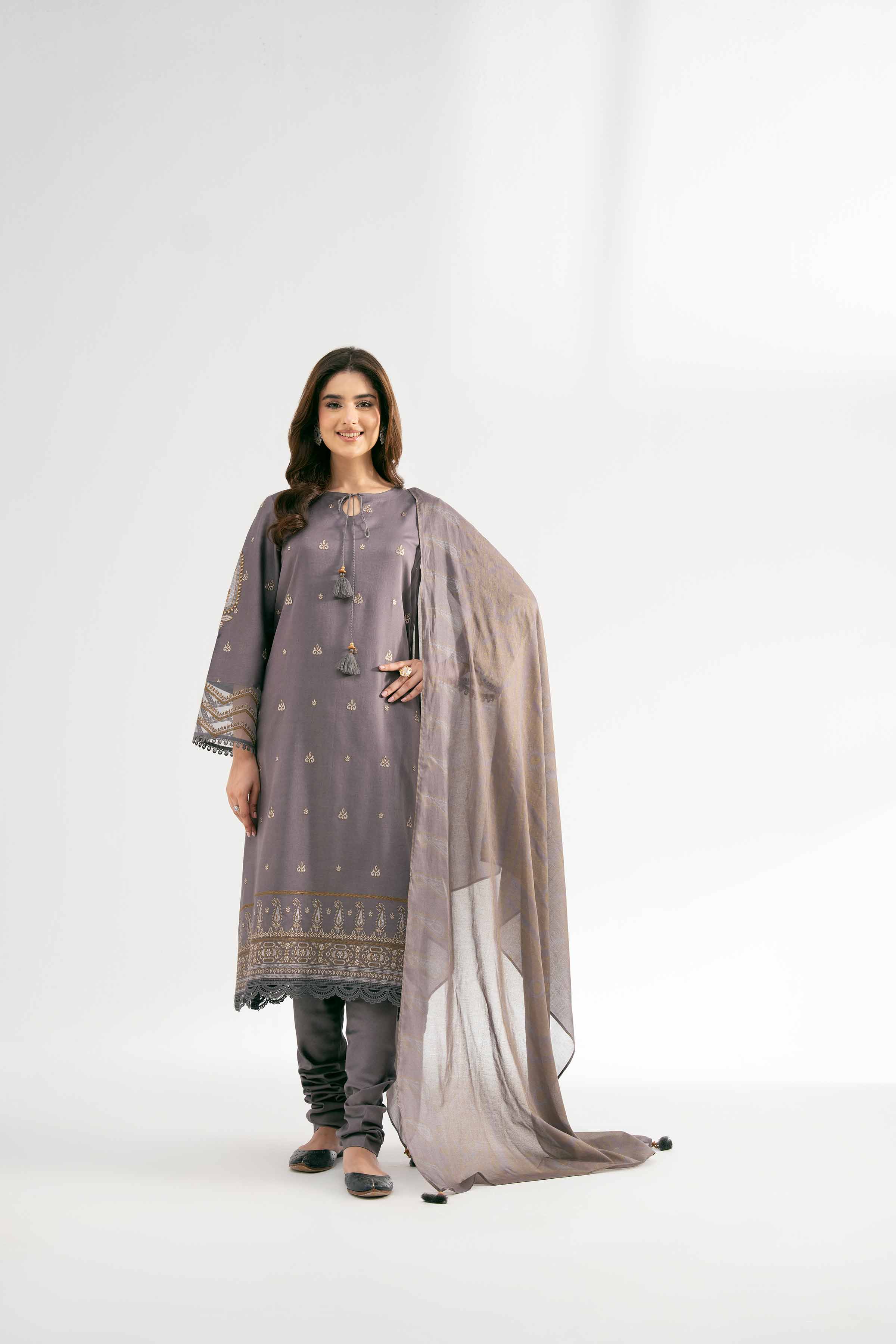 3 Piece - Block Printed Suit - 42501918 for Women - Unstitched Collection | Nishat | Shop Online
