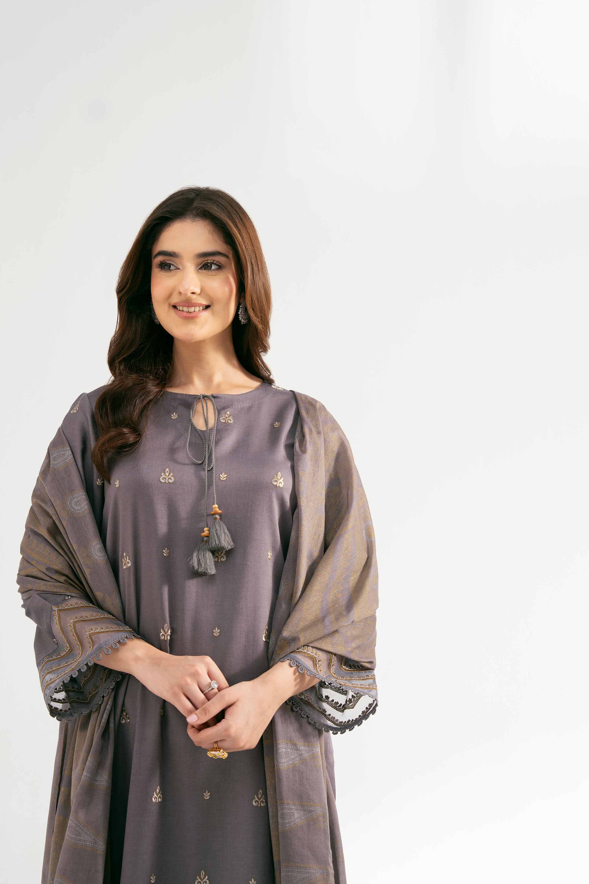 3 Piece - Block Printed Suit - 42501918 for Women - Unstitched Collection | Nishat | Shop Online