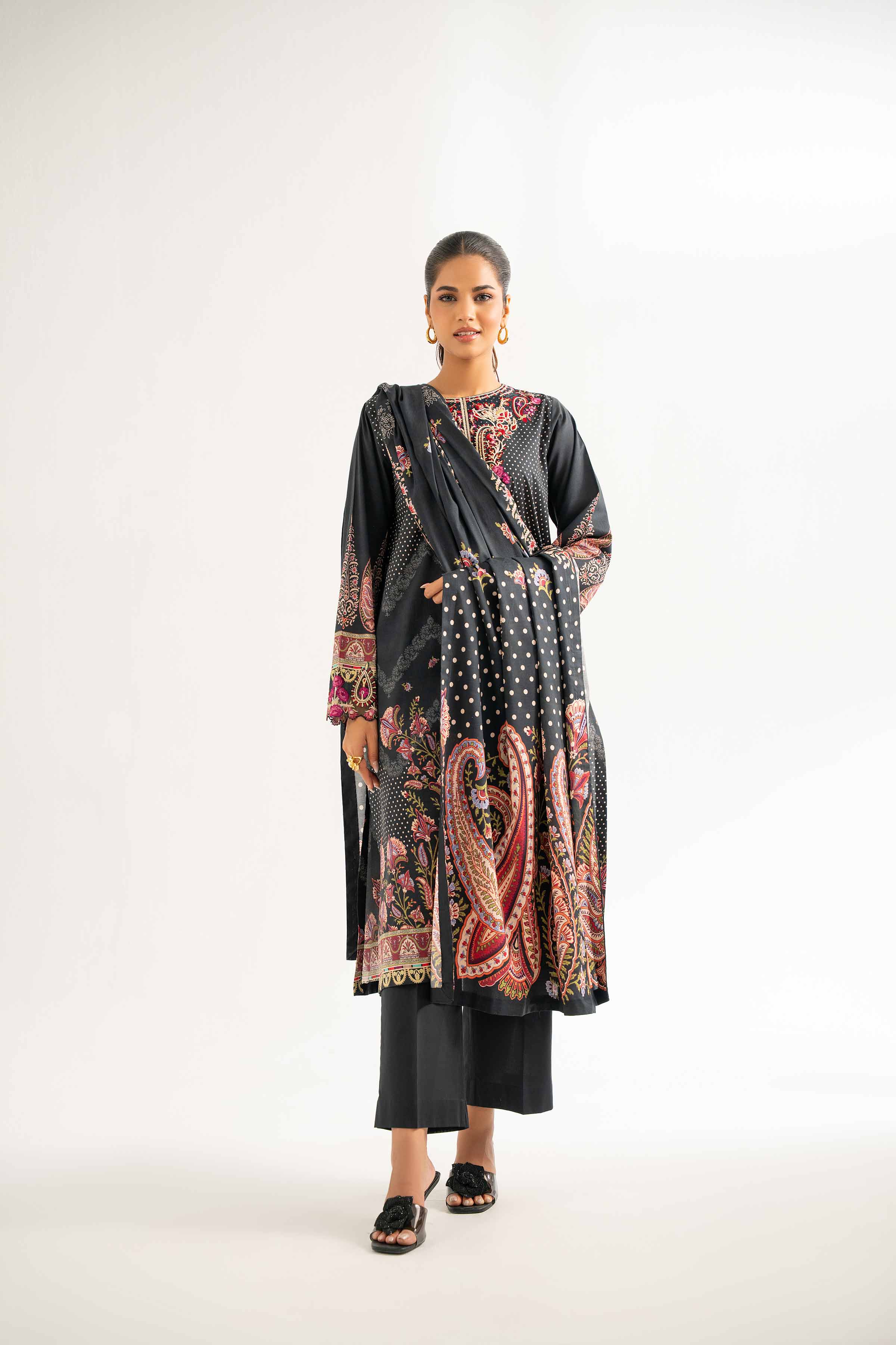 3 Piece - Digital Printed Embroidered Suit - 42501924 for Women - Unstitched Collection | Nishat | Shop Online
