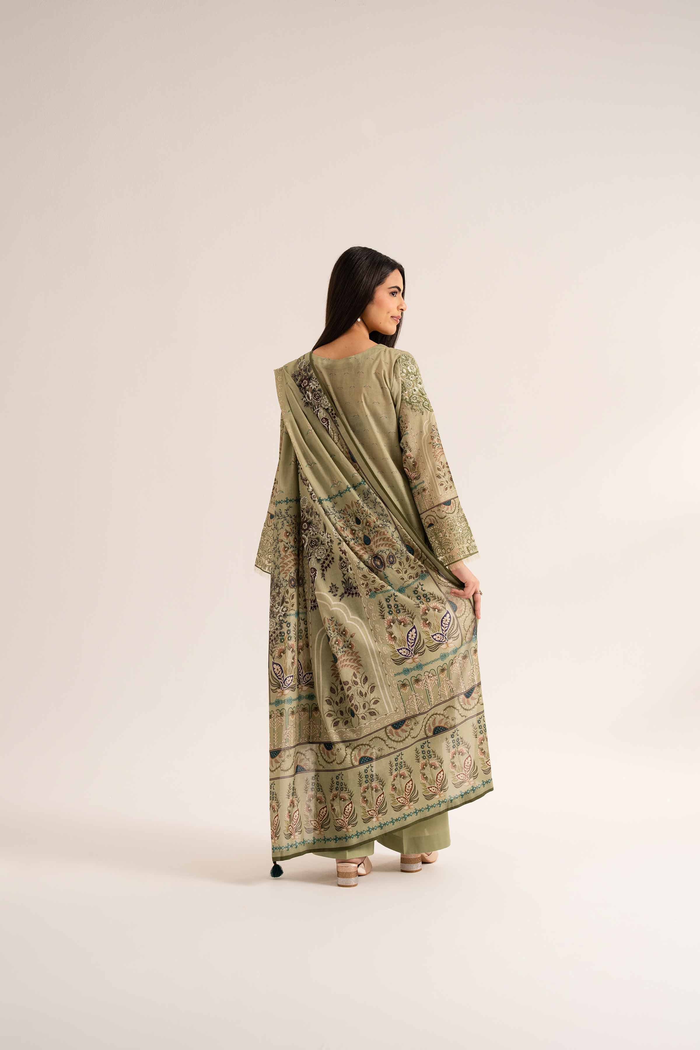 3 Piece - Digital Printed Embroidered Suit - 42501926 for Women - Unstitched Collection | Nishat | Shop Online