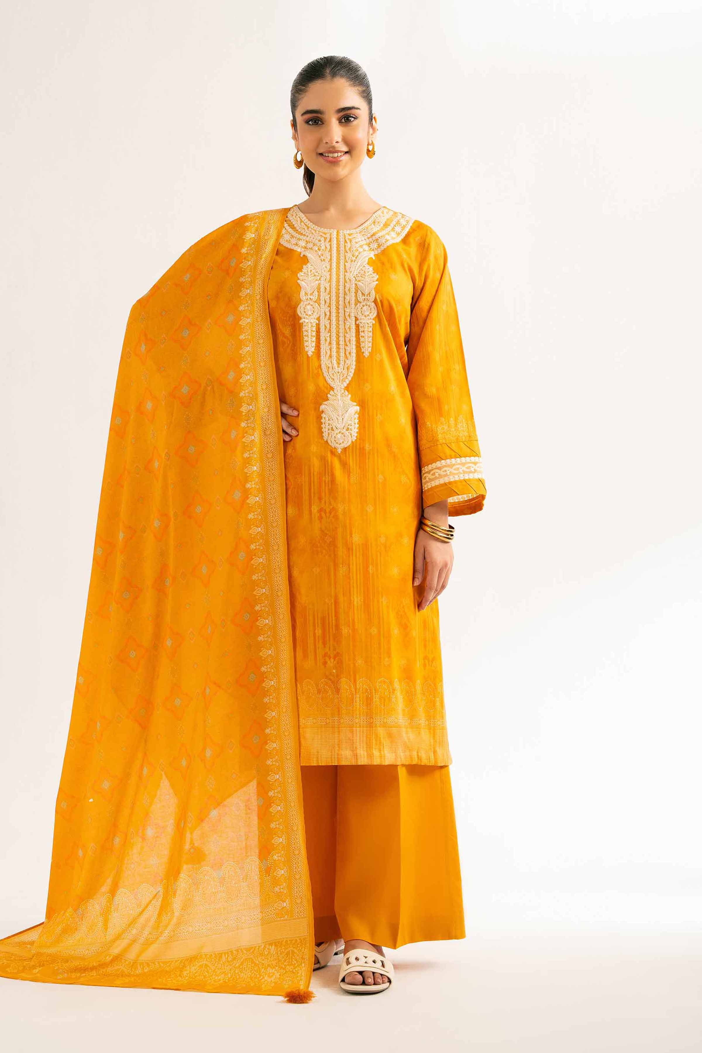 3 Piece - Digital Printed Embroidered Suit - 42501928 for Women - Unstitched Collection | Nishat | Shop Online