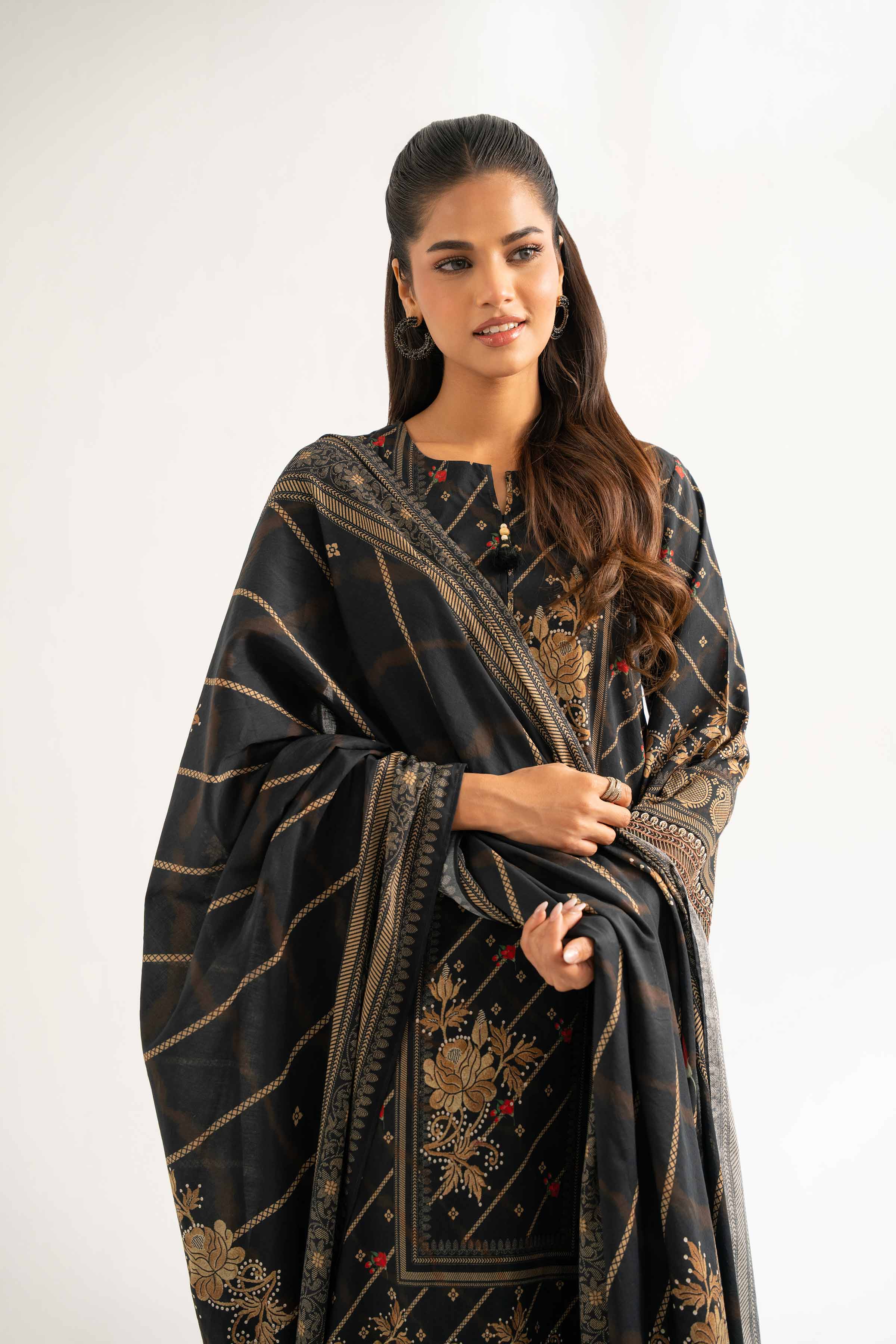 3 Piece - Digital Printed Embroidered Suit - 42501930 for Women - Unstitched Collection | Nishat | Shop Online