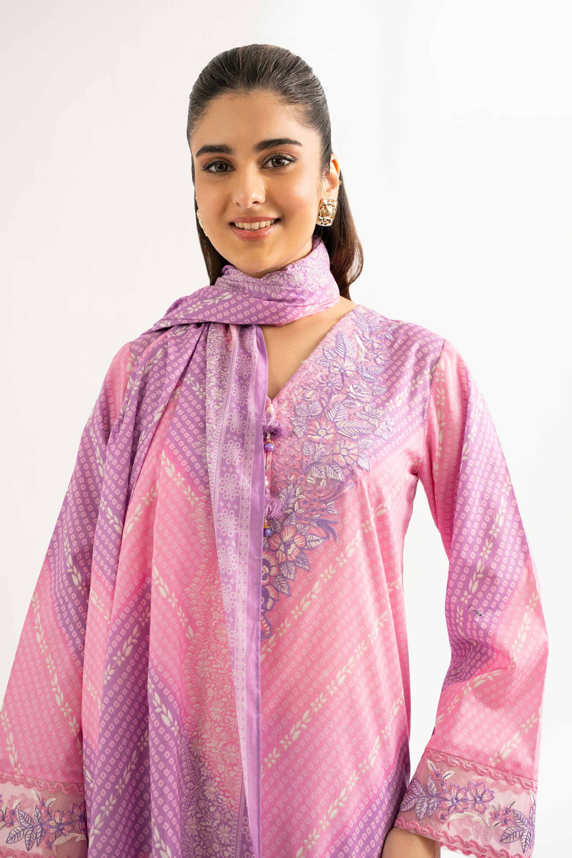 3 Piece - Digital Printed Embroidered Suit - 42501931 for Women - Unstitched Collection | Nishat | Shop Online