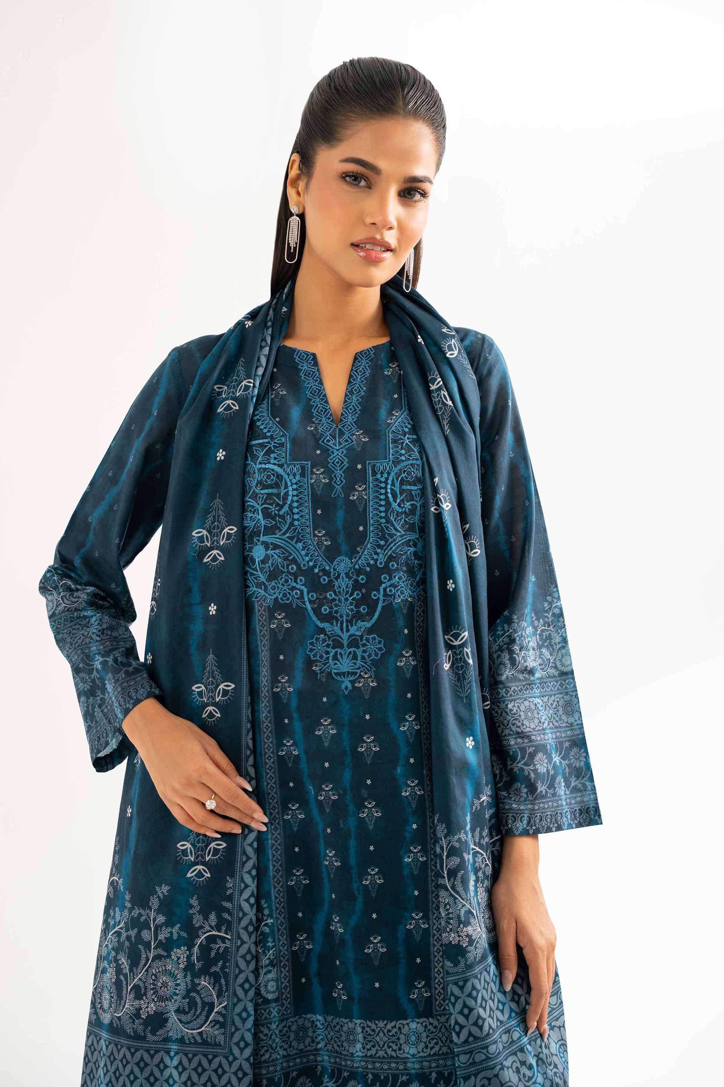 3 Piece - Digital Printed Embroidered Suit - 42501932 for Women - Unstitched Collection | Nishat | Shop Online