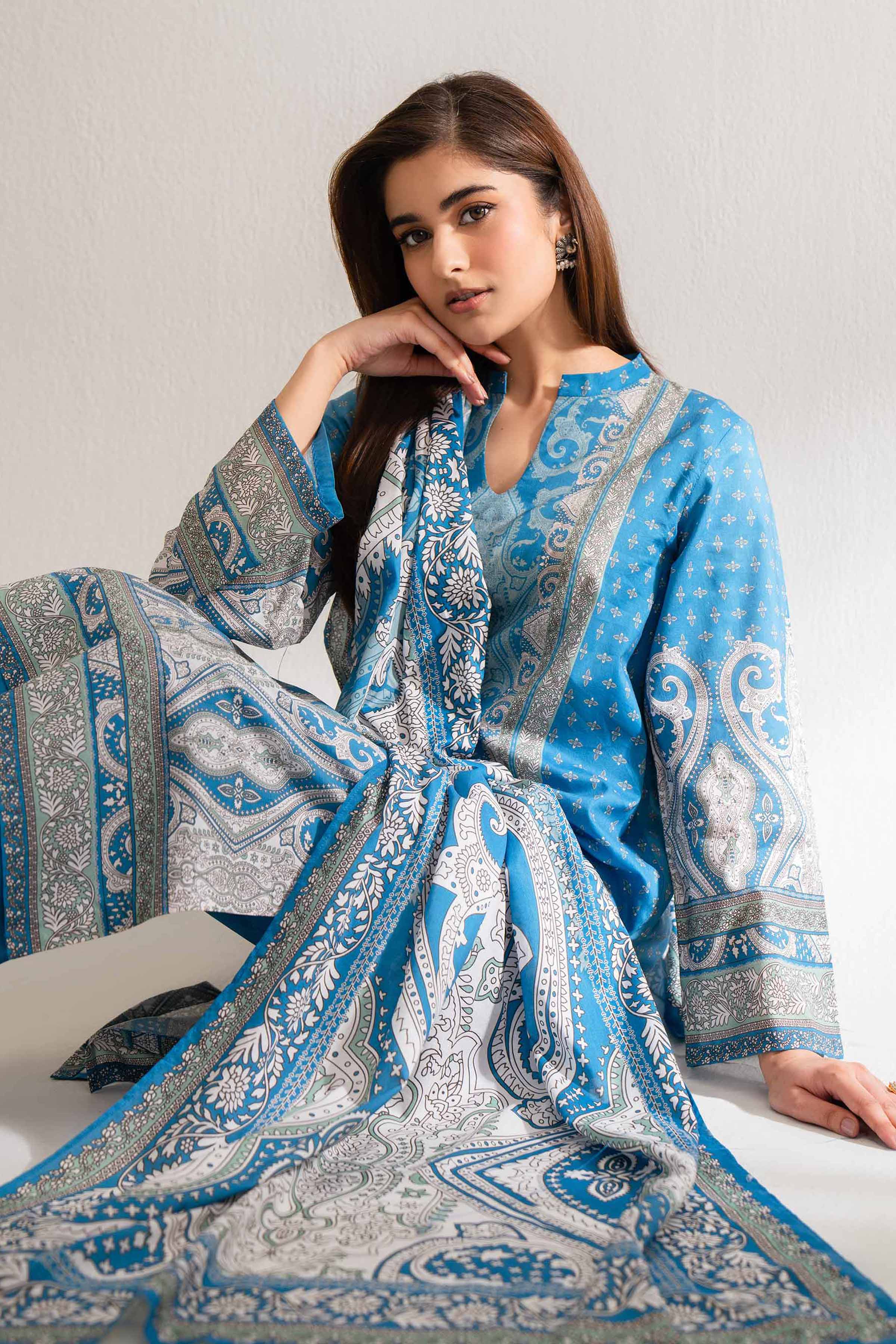 3 Piece - Digital Printed Suit - 42501935 for Women - Unstitched Collection | Nishat | Shop Online