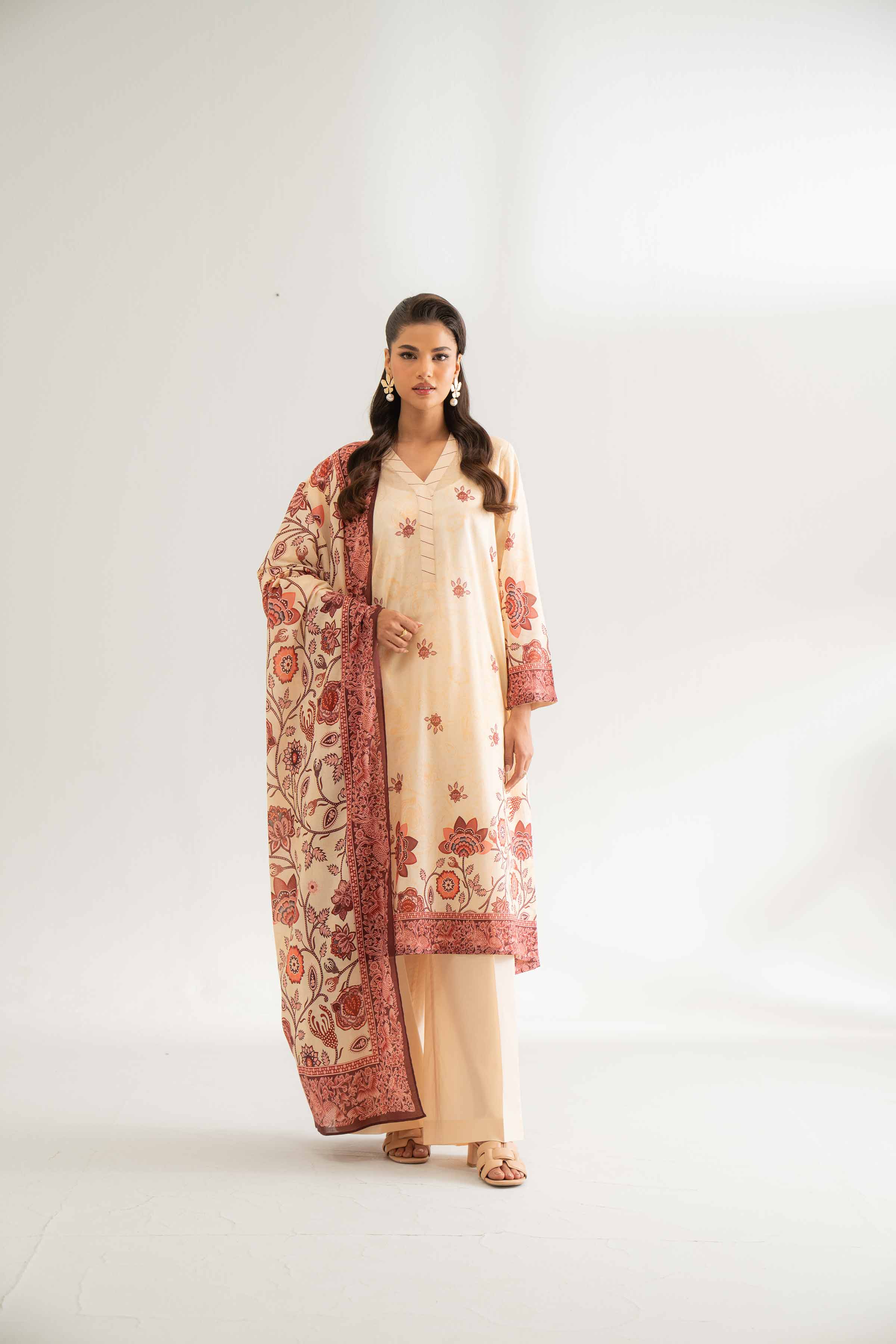 3 Piece - Digital Printed Suit - 42501940 for Women - Unstitched Collection | Nishat | Shop Online