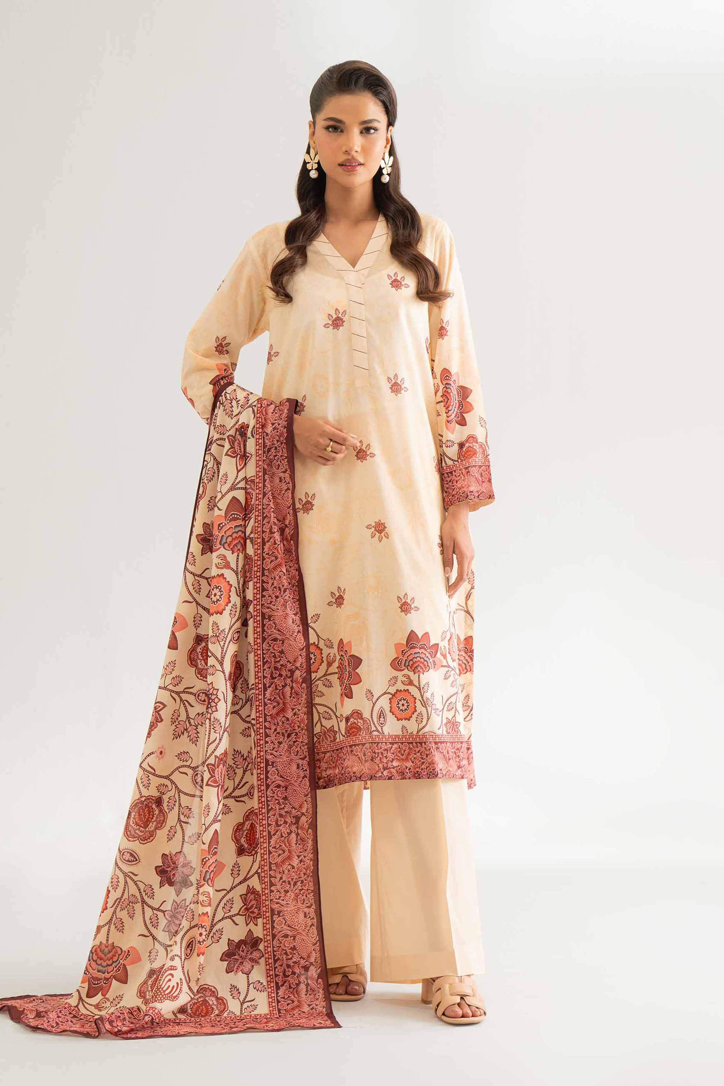 3 Piece - Digital Printed Suit - 42501940 for Women - Unstitched Collection | Nishat | Shop Online